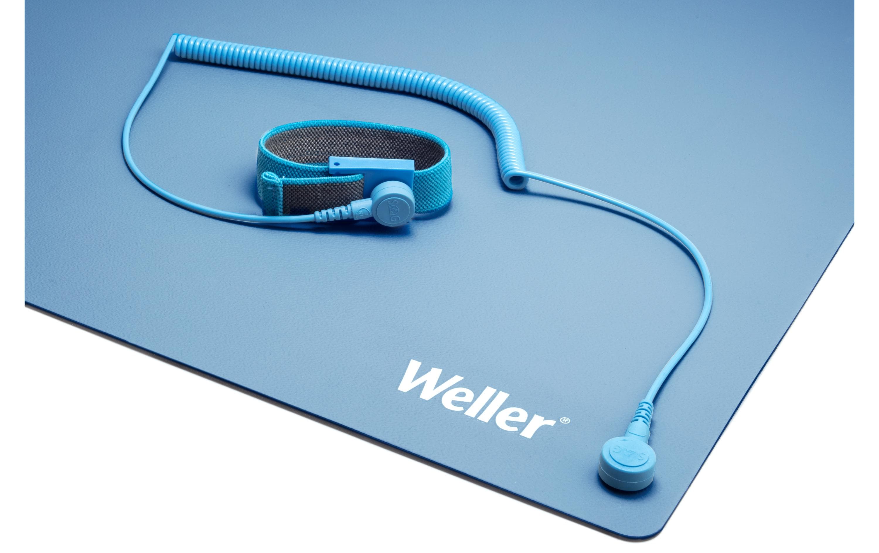 Weller Tisch-Lötmatte Set ESD Premium 900 x 600 mm, Blau