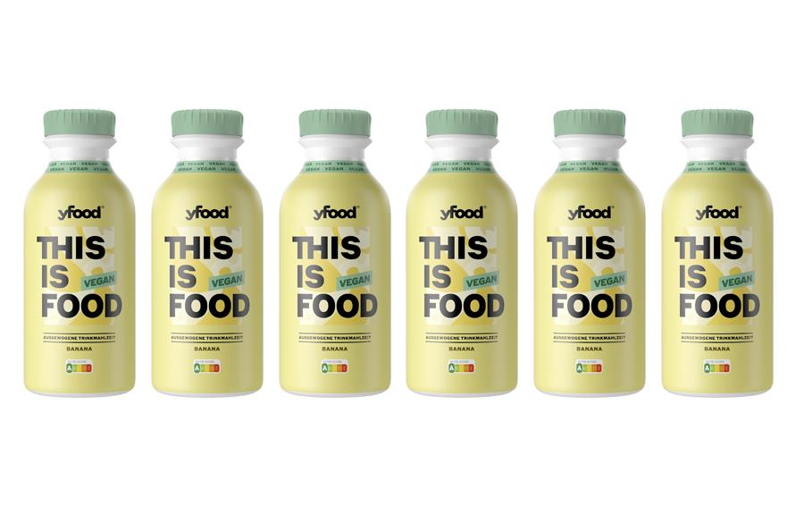 YFOOD Vegane Trinkmahlzeit Banana 6 x 500 ml