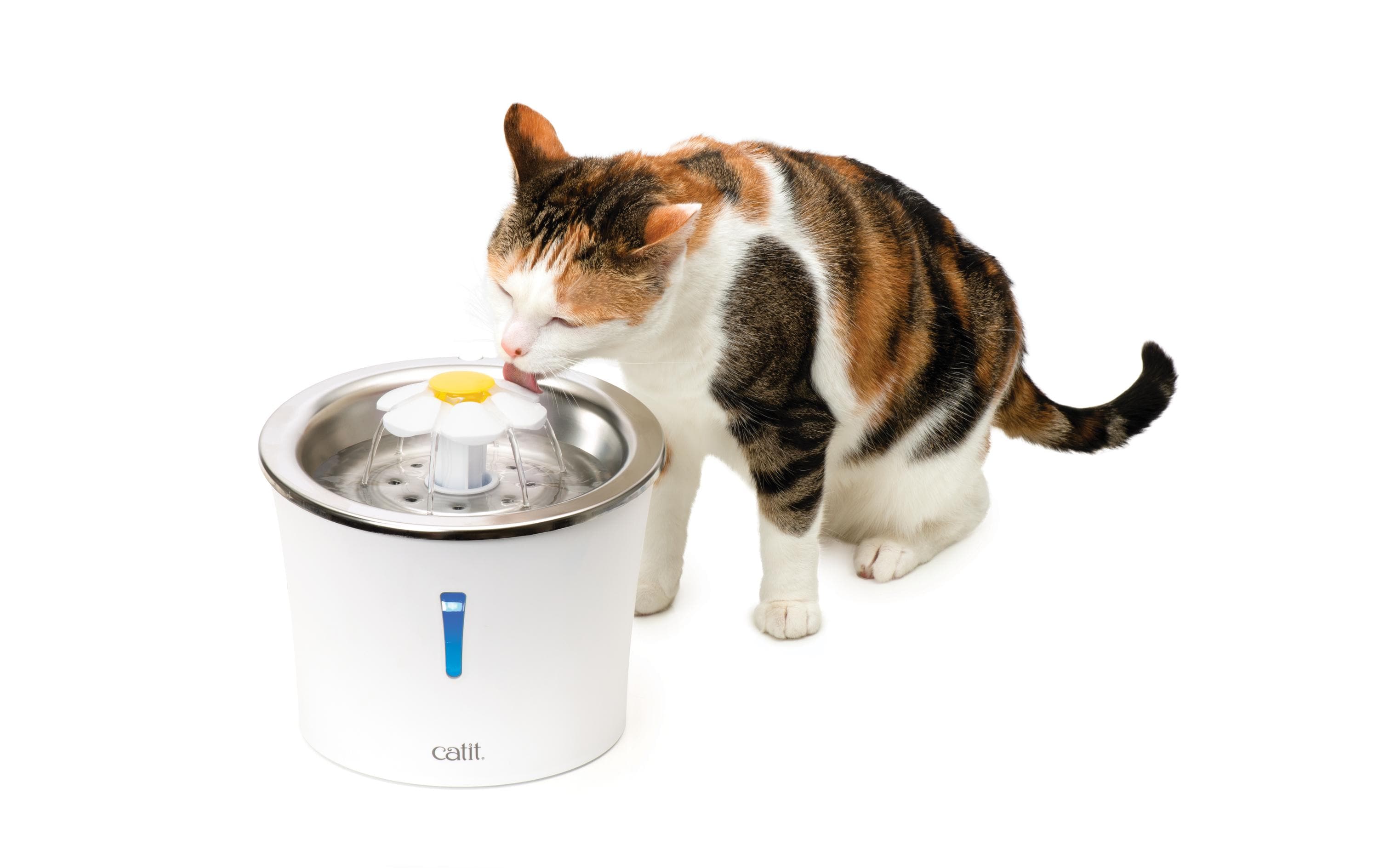 Catit Wasserautomat Flower Fountain Stahl, 3 l