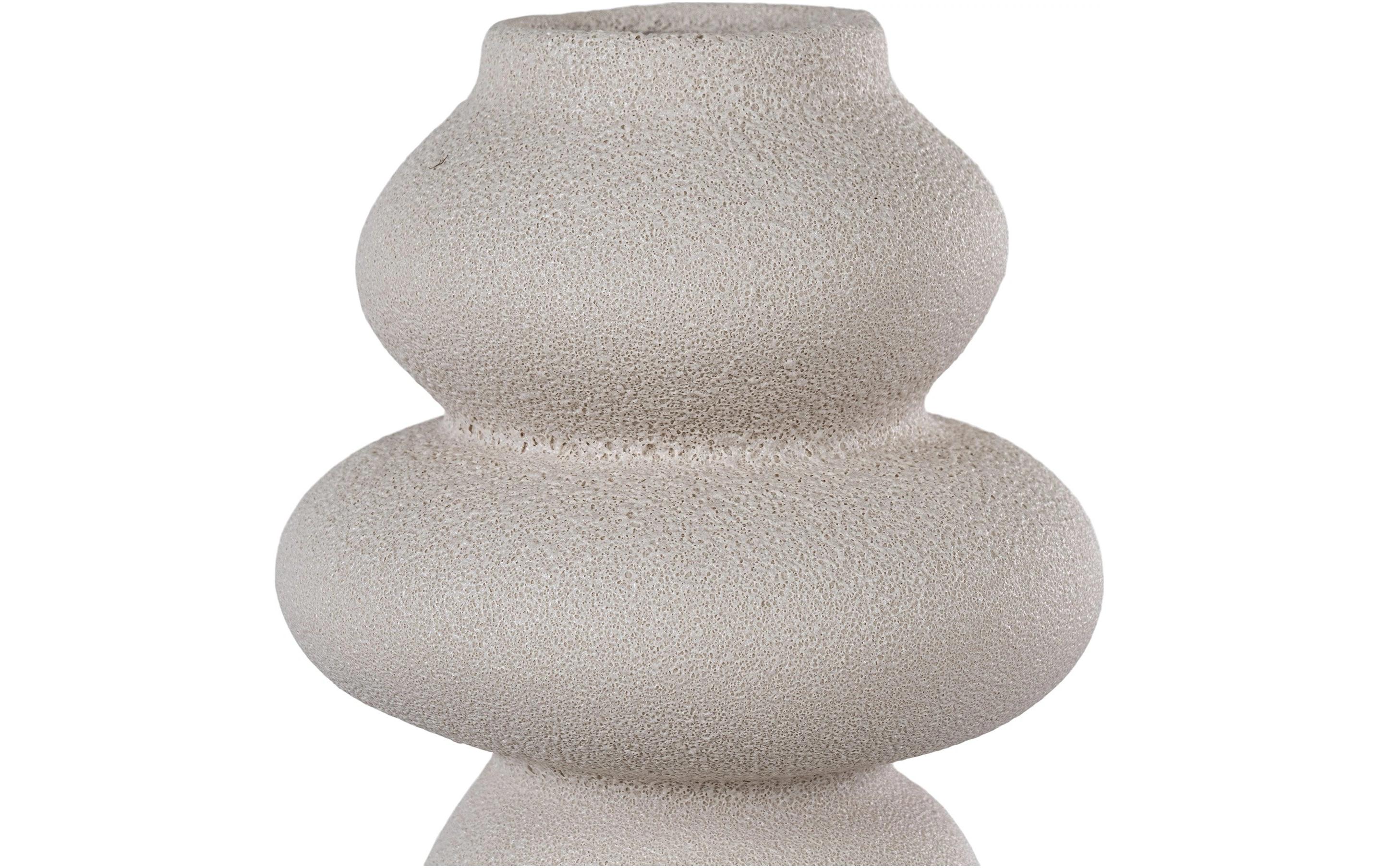 House Nordic Vase rund 26.5 cm, Beige