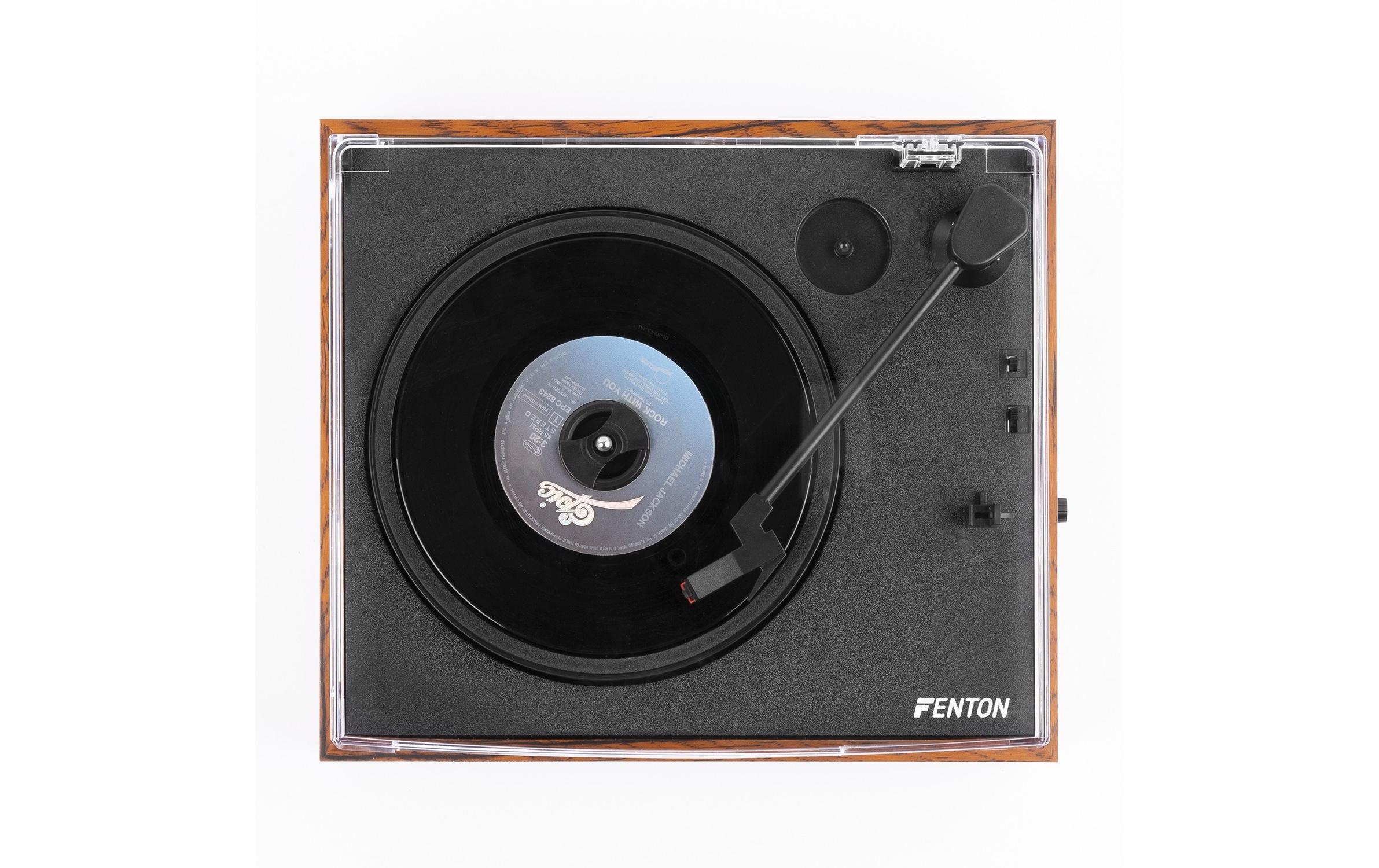 Fenton Plattenspieler mit Bluetooth RP170L Braun