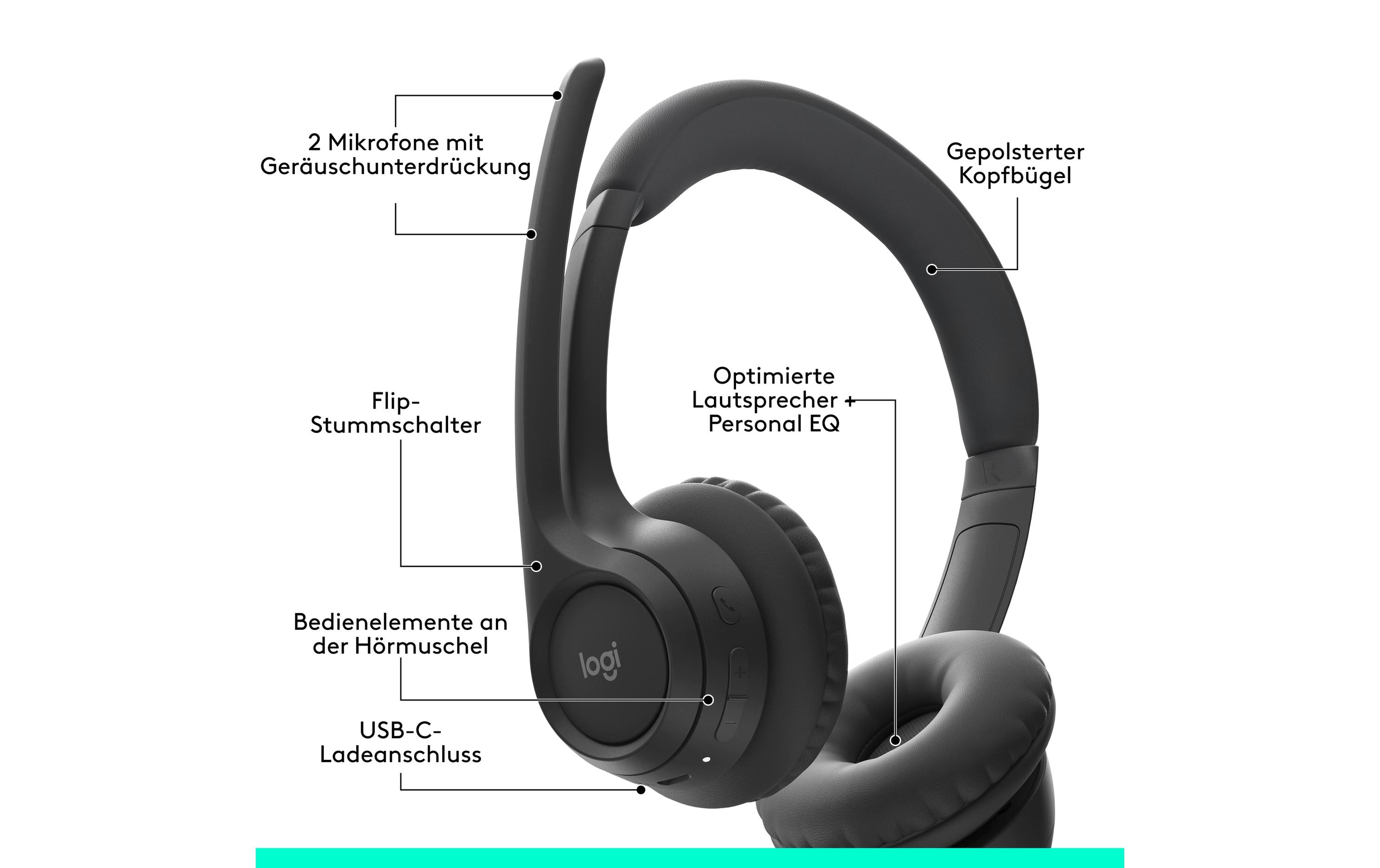 Logitech Headset Zone 300 Graphite