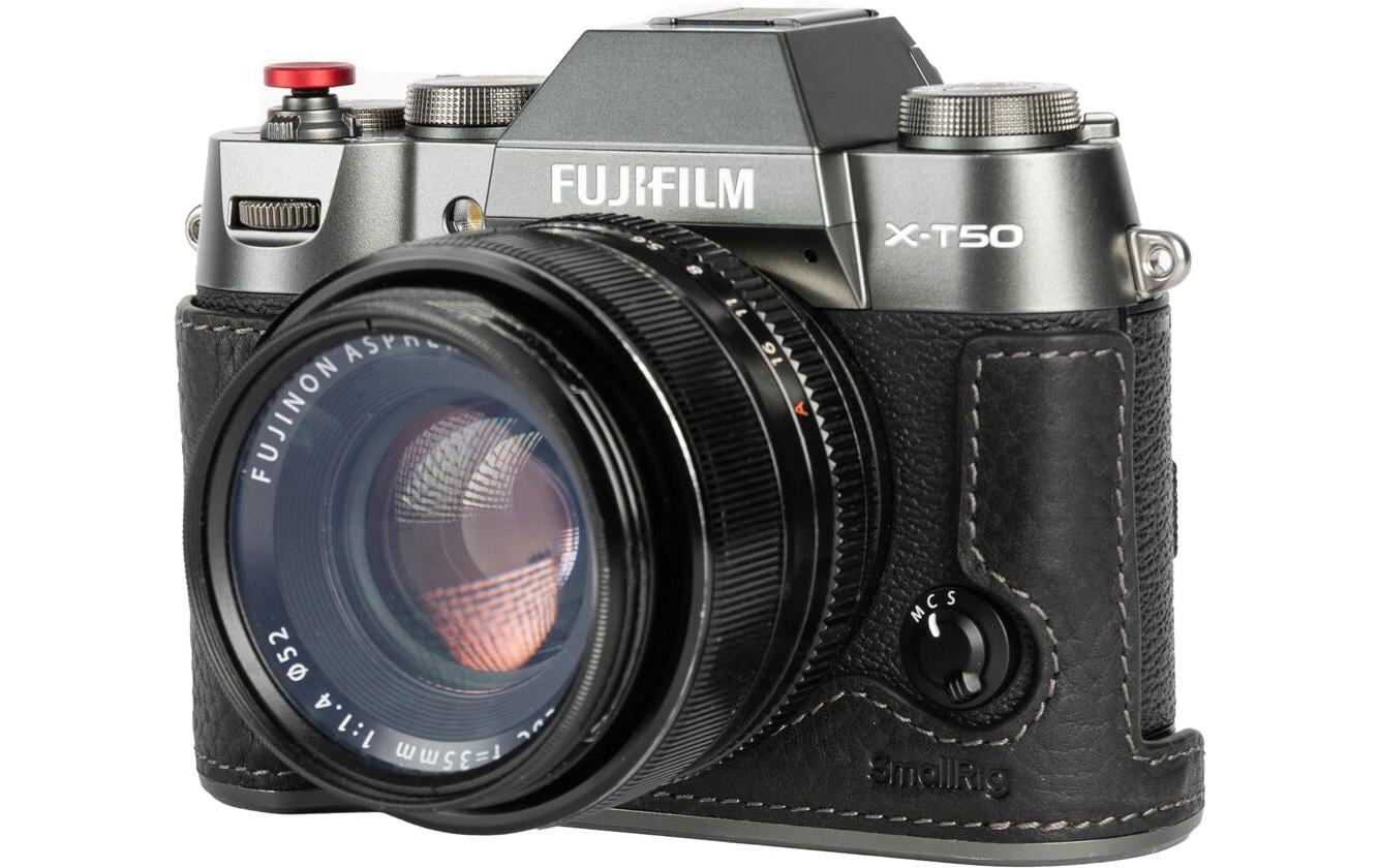 Smallrig Leder-Halbtaschen-Kit für FUJIFILM X-T50 Schwarz