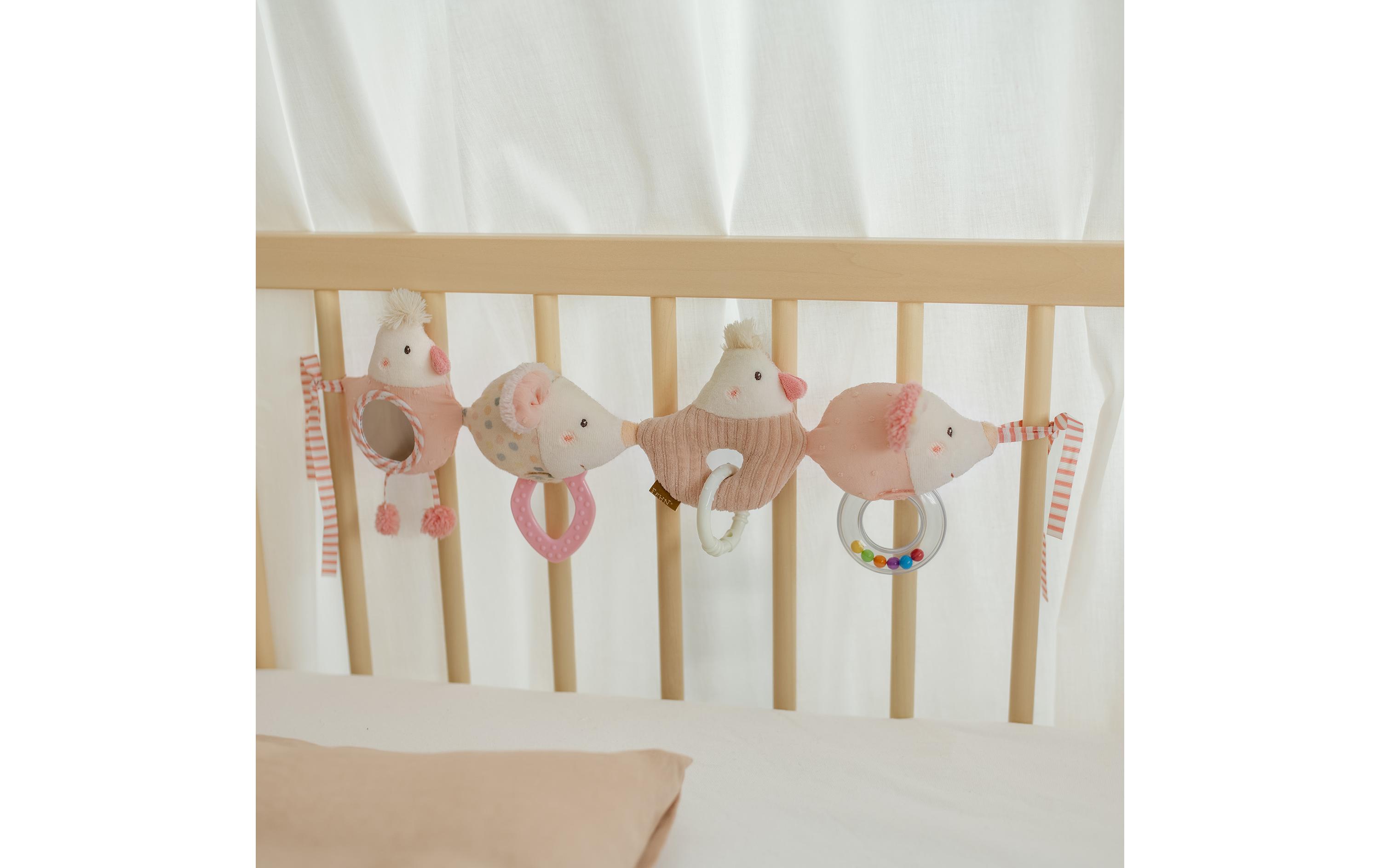 fehn Kinderwagenkette Rosa/Beige