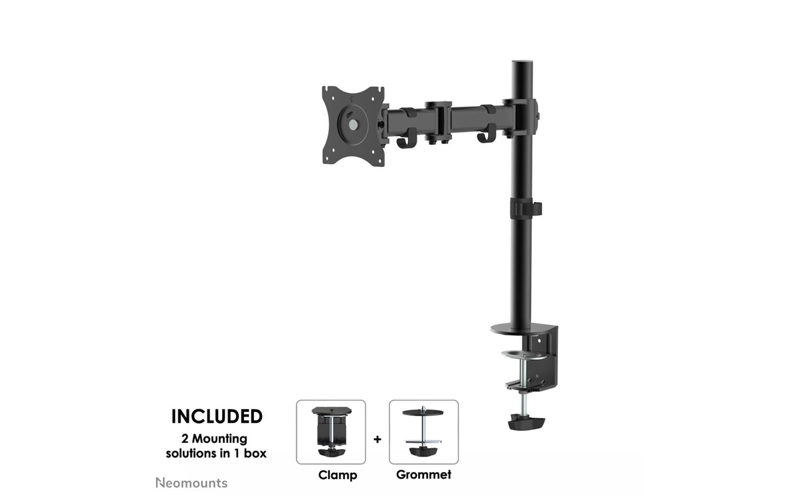 NEOMOUNTS Tischhalterung NM-D135 bis 8 kg – Schwarz