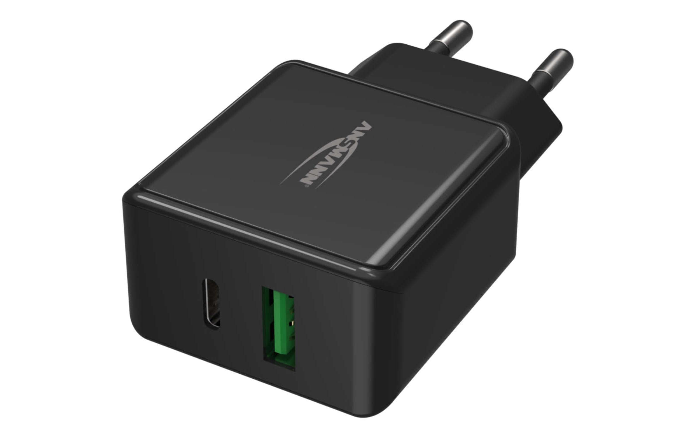 Ansmann USB-Wandladegerät Home Charger HC218PD, 18 W, Schwarz