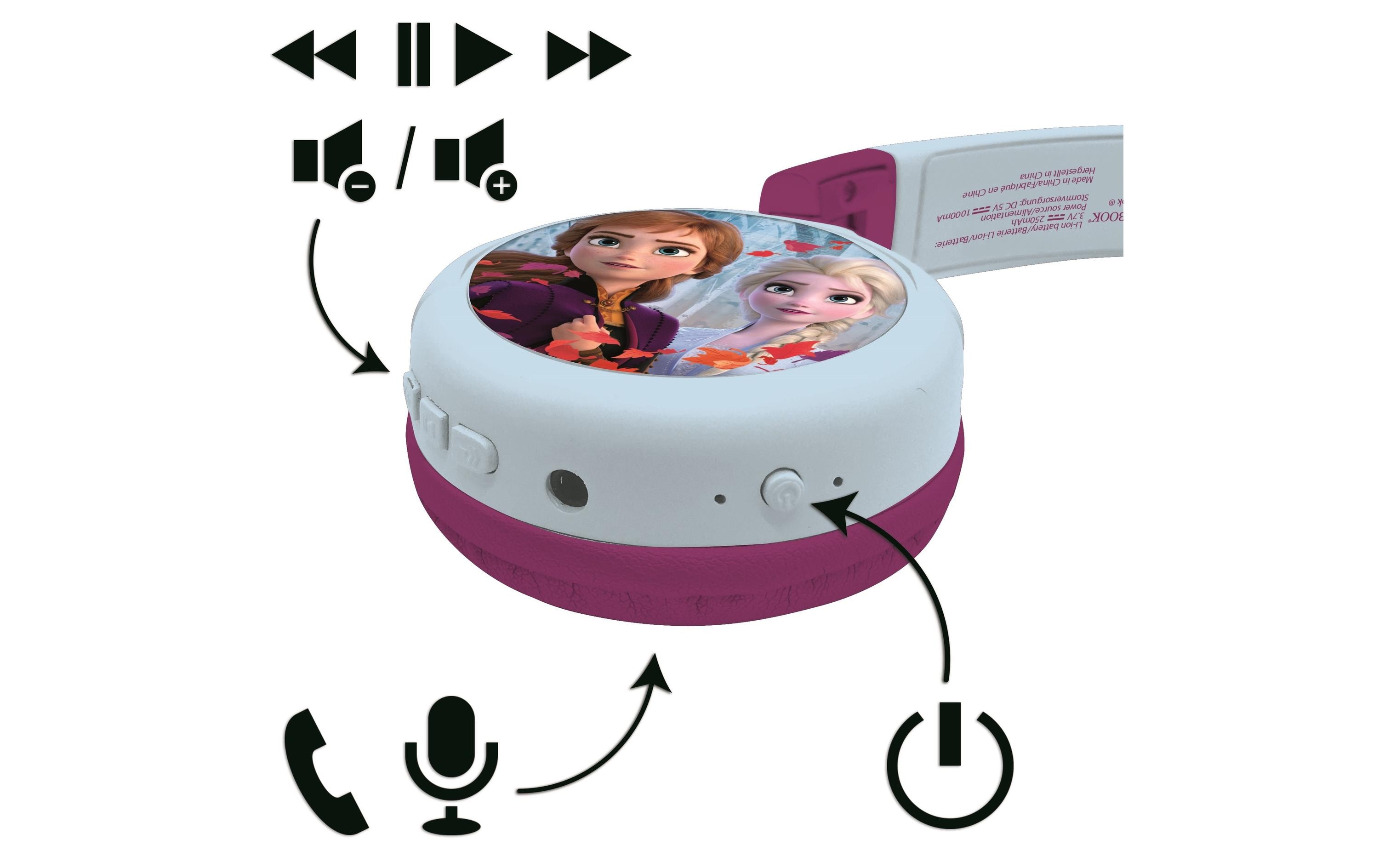 Lexibook Kinderkopfhörer Disney Frozen 2-in-1-Bluetooth