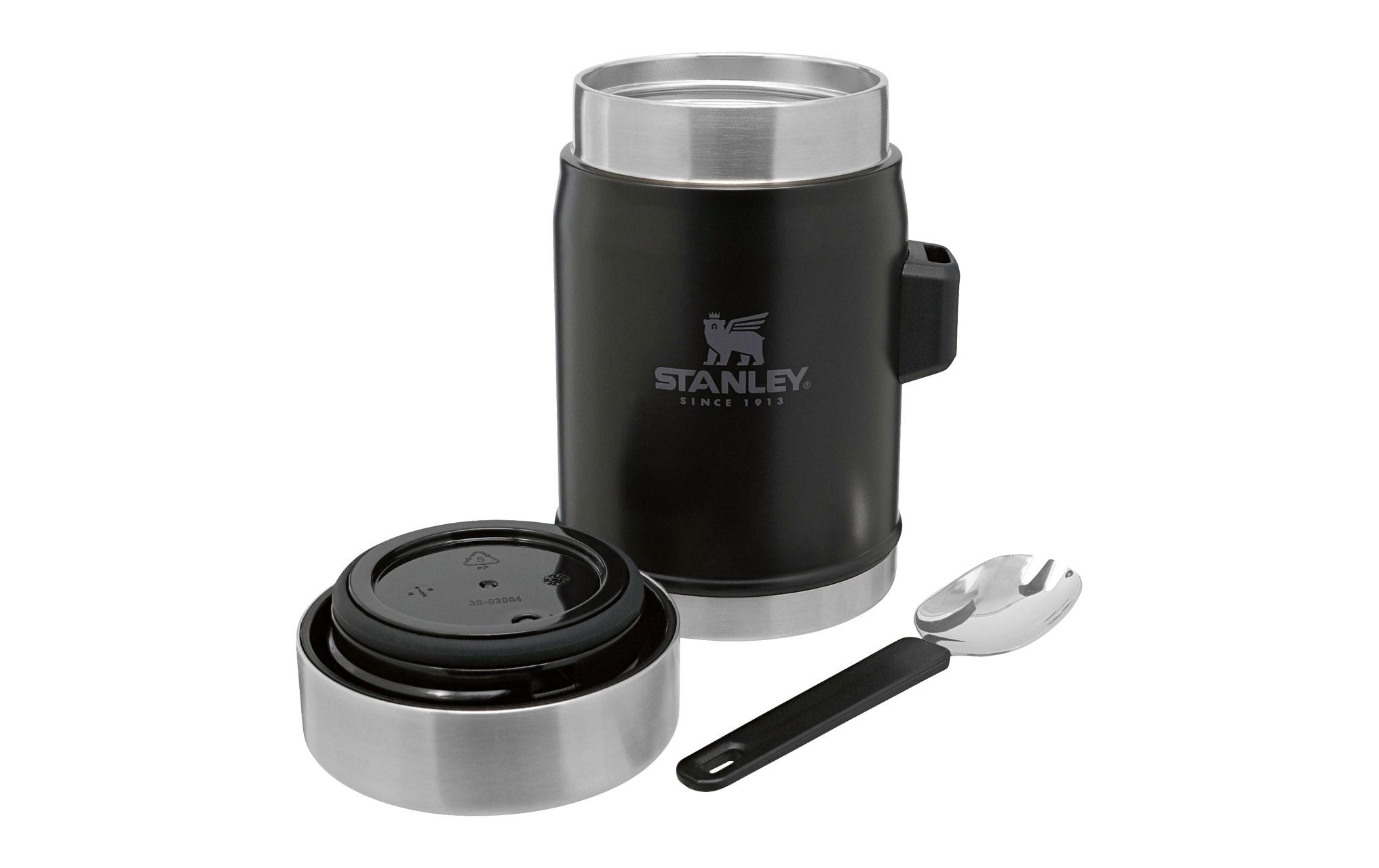 Stanley 1913 Thermo-Foodbehälter Legendary Food Jar + Spork 0.4 l, Black