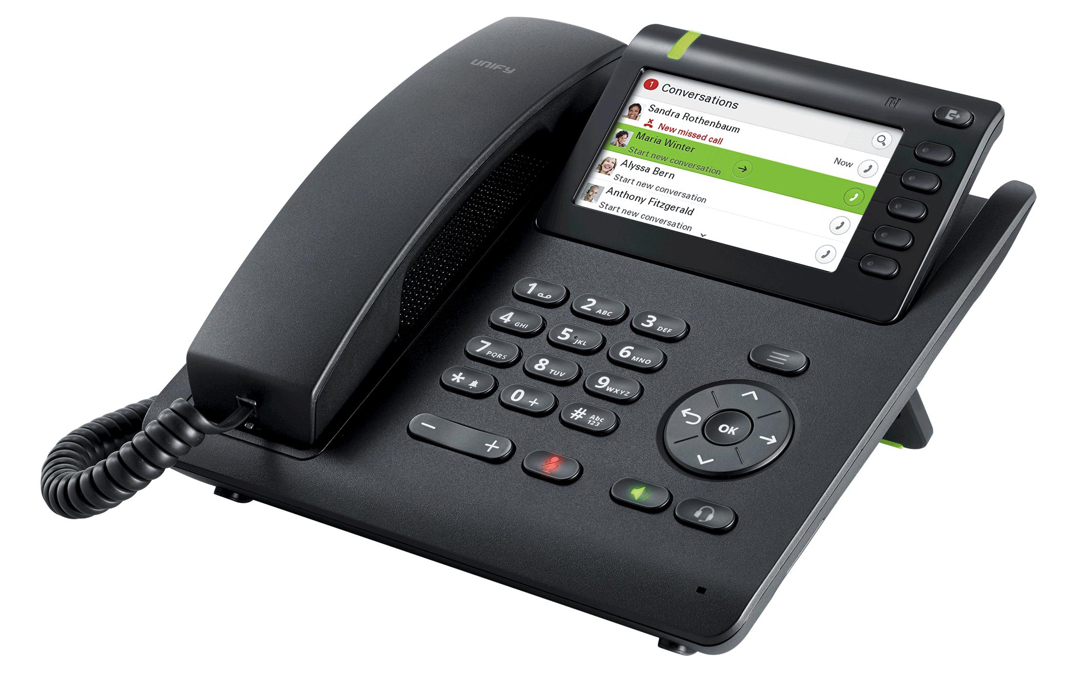 UNIFY SIP Tischtelefon CP600 Schwarz