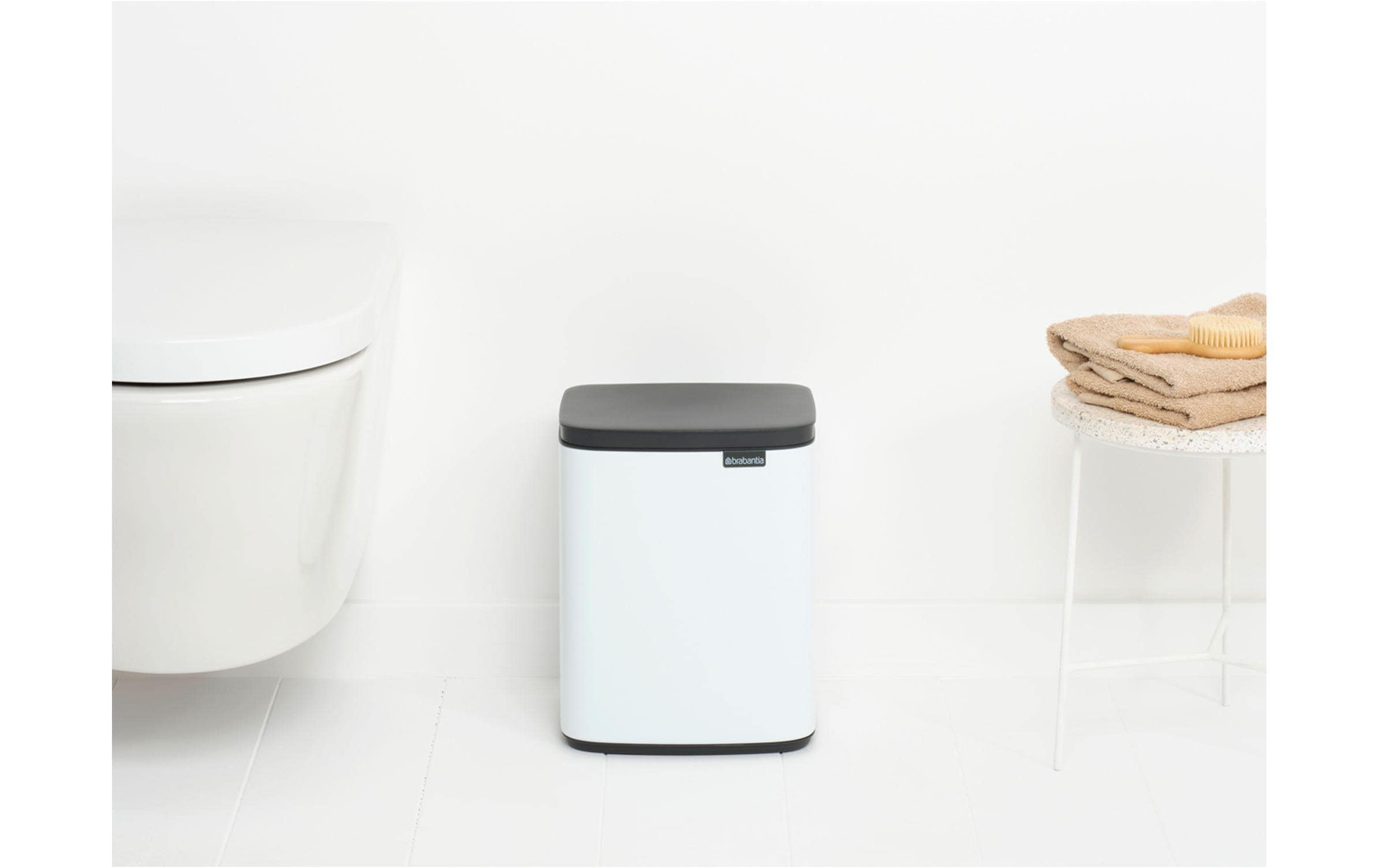 Brabantia Kosmetikeimer Bo Waste Bin 7 l, Weiss