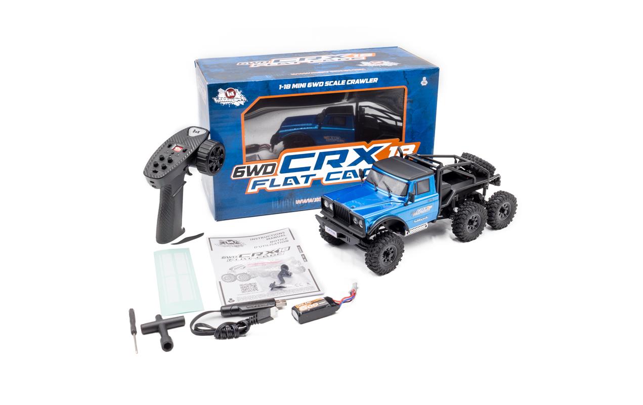 Hobbytech Scale Crawler CRX18 Flat Cage 6x6 Blau, RTR, 1:18