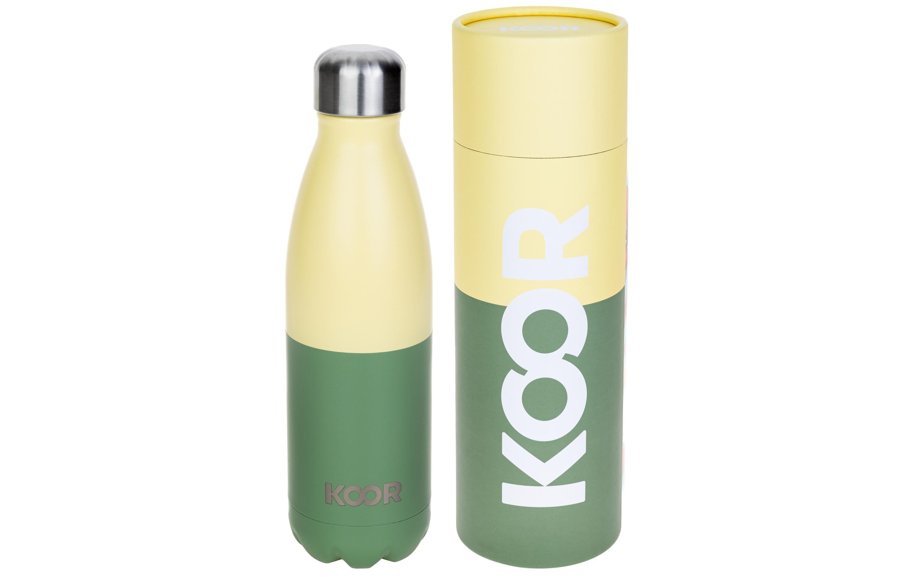 KOOR Trinkflasche Giallo / Oliva 500 ml