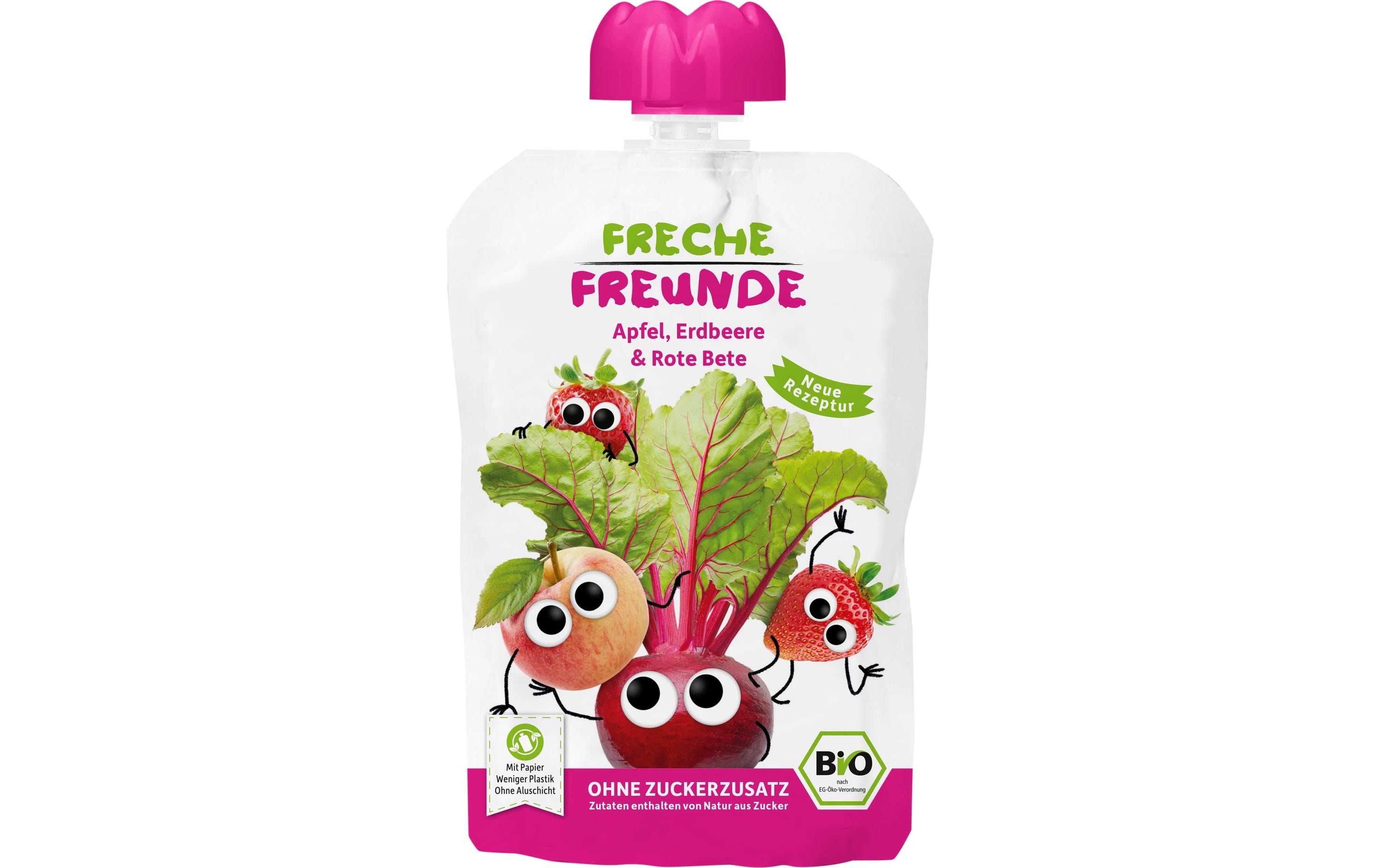 Freche Freunde Quetschbeutel Apfel, Erdbeere & Rote Beete 100 g