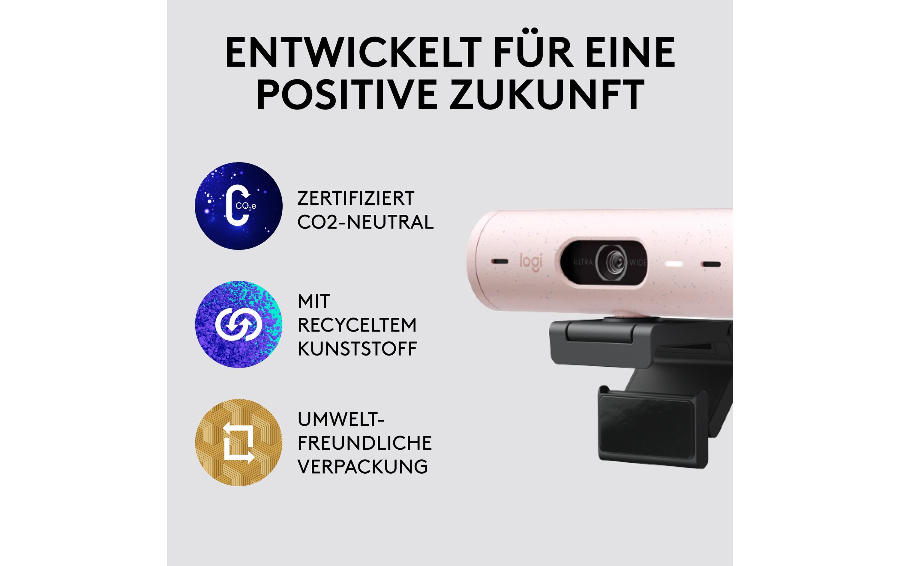 Logitech Webcam Brio 500 Rosa