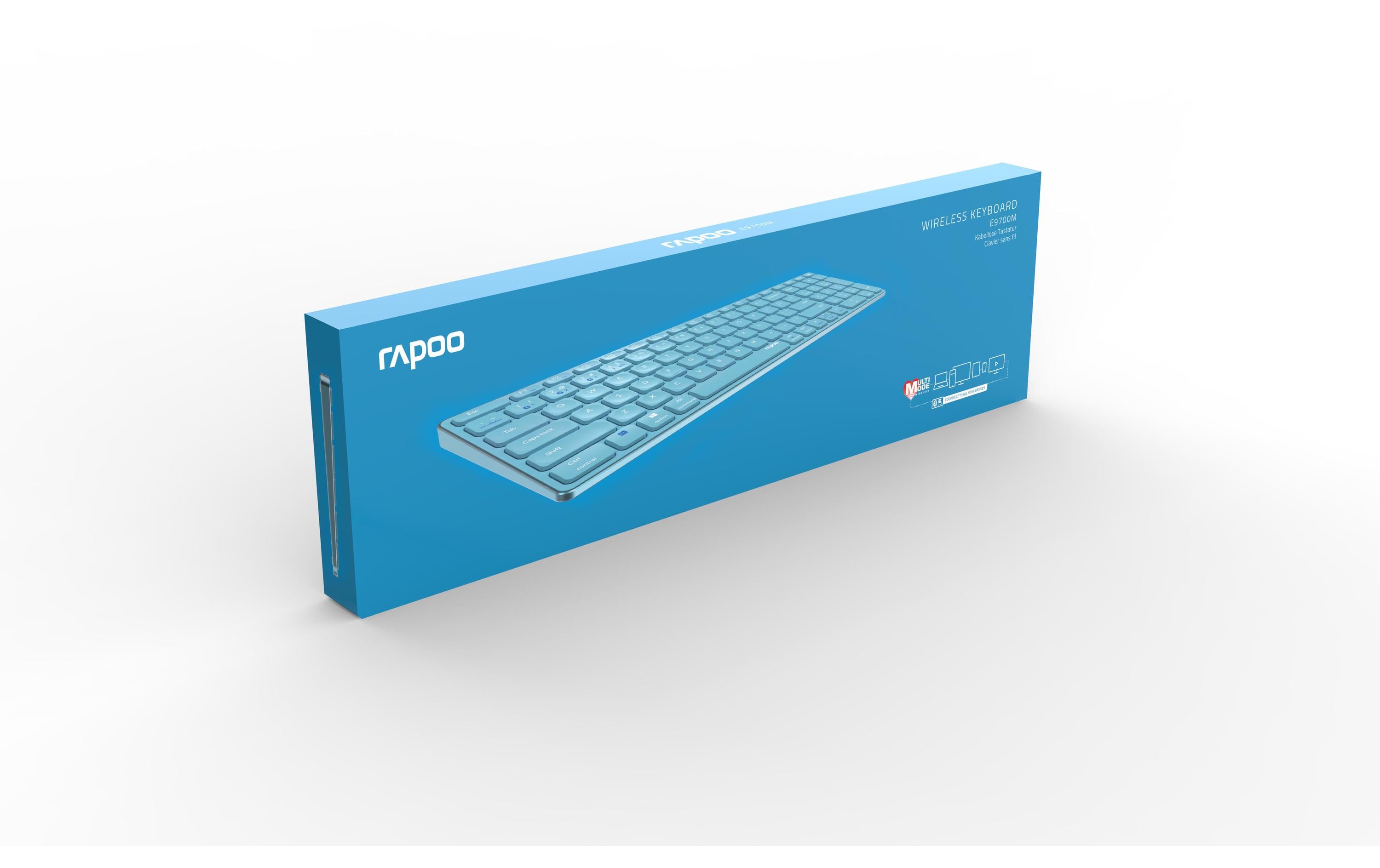 Rapoo Funk-Tastatur E9700M ultraslim Blau