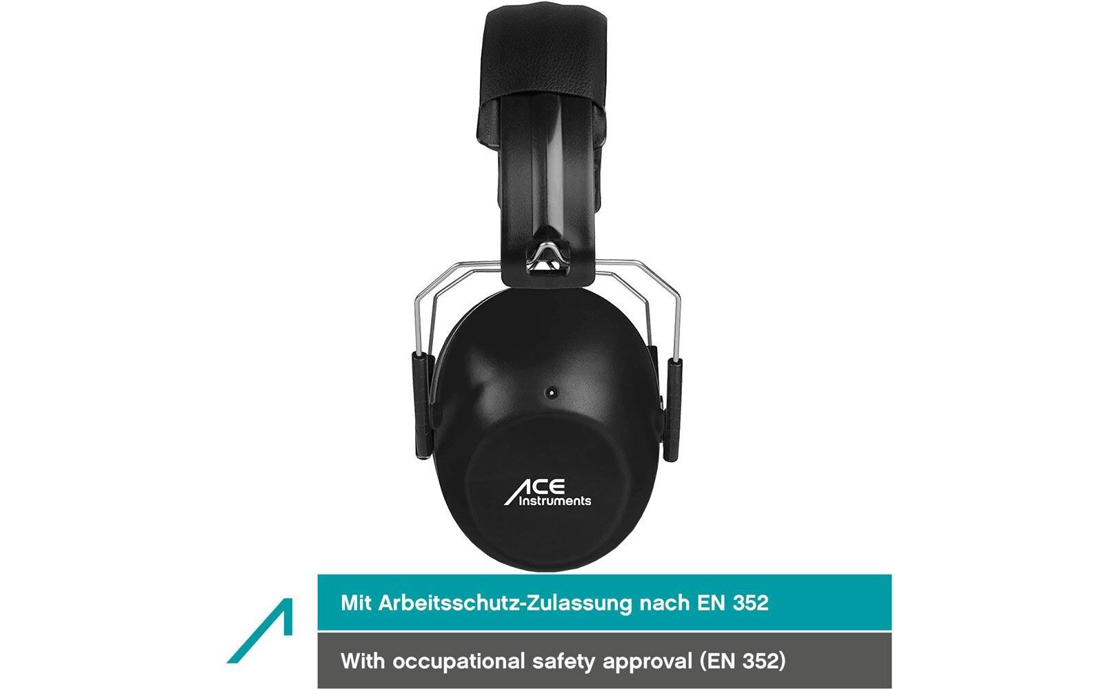 ACE SHH…! Gehörschutz ACE SHH EN 352-1 Zertifiziert, -26dB, Schwarz