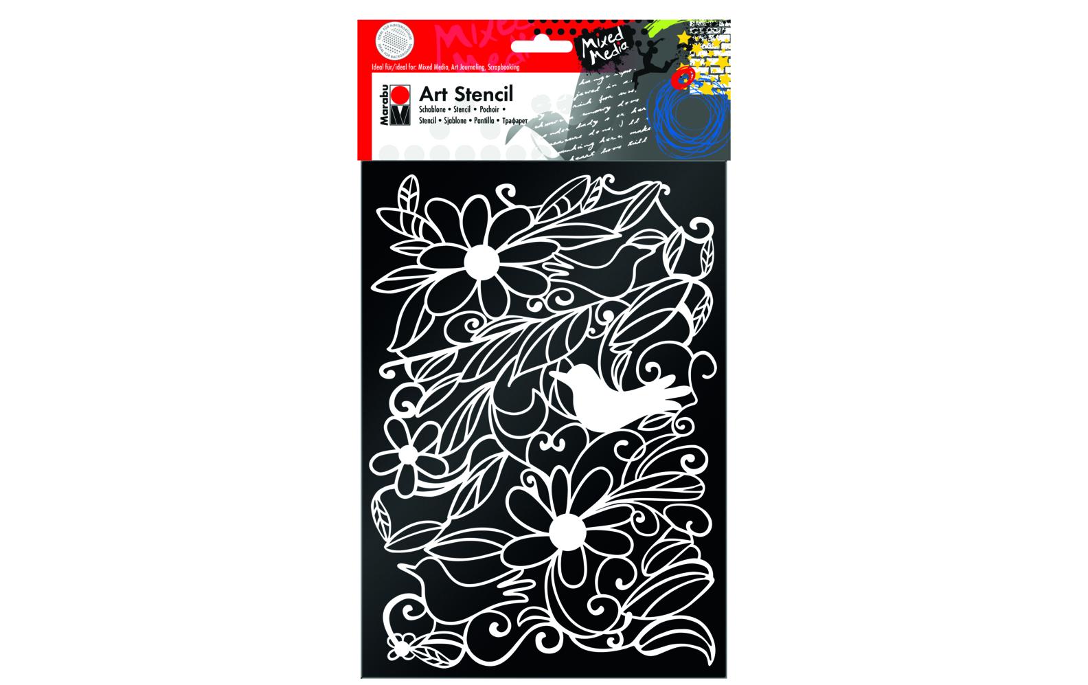 Marabu Schablone Art Stencil Blooming Garden