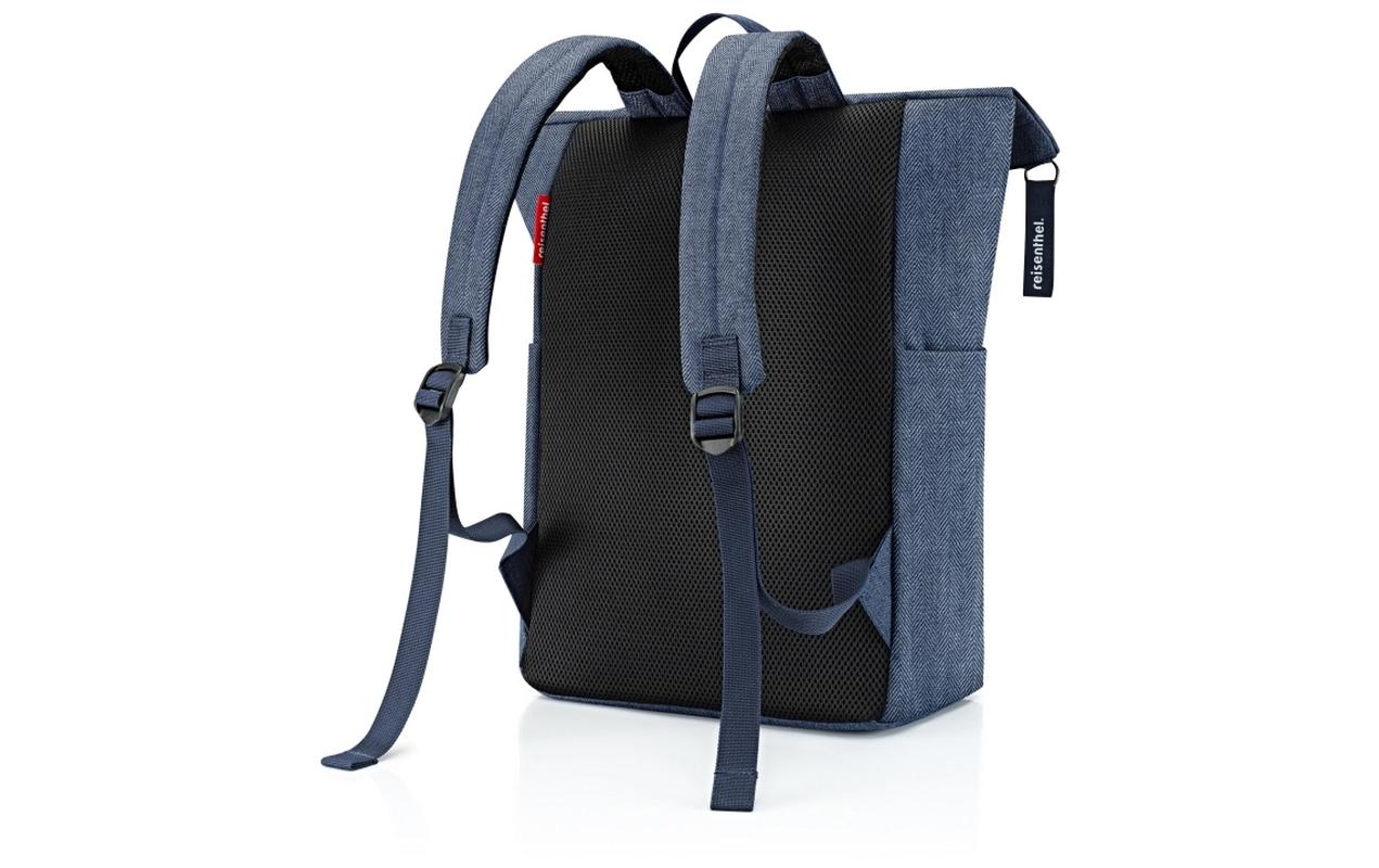 Reisenthel Freizeitrucksack Rolltop Backpack Herringbone Dark Blue