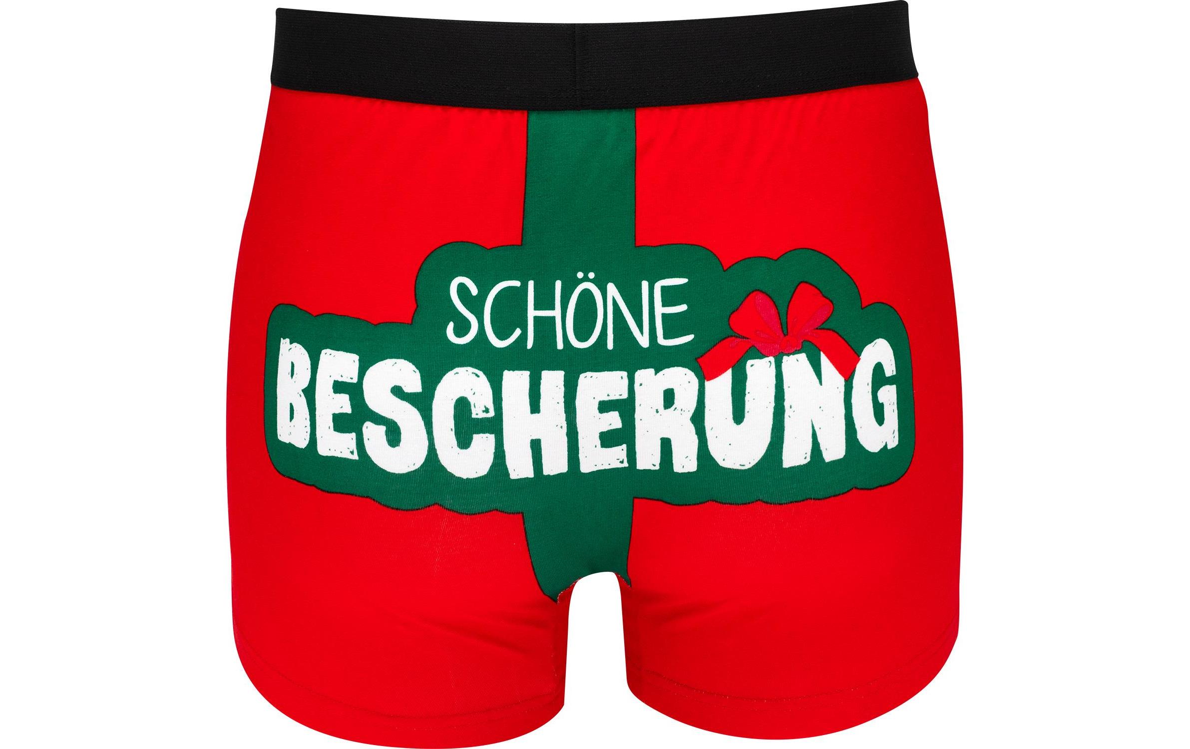 Sheepworld Scherzartikel Boxershorts Schöne Bescherung Grösse M/L