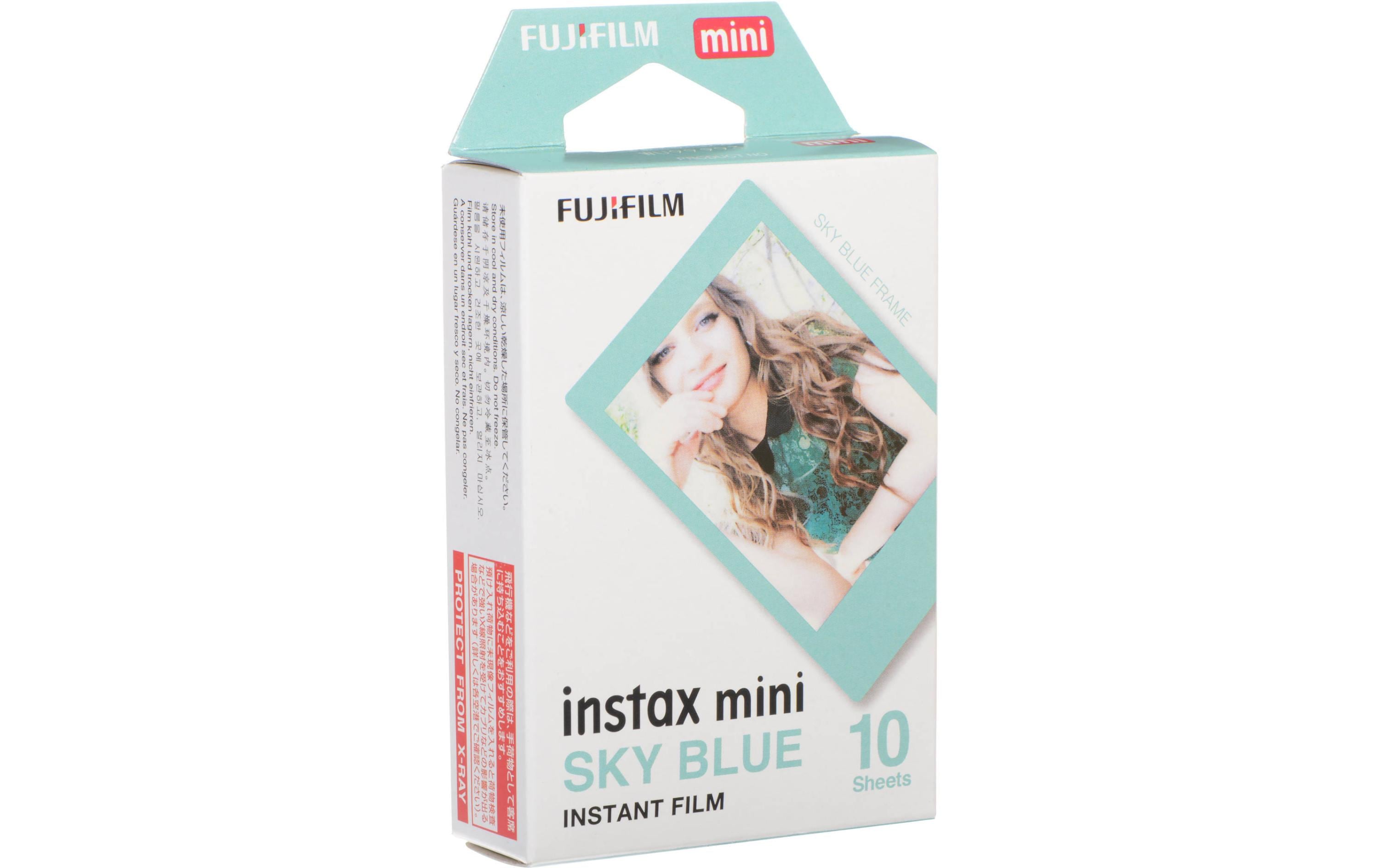 Fujifilm Sofortbildfilm Instax Mini 10 Blatt Blau