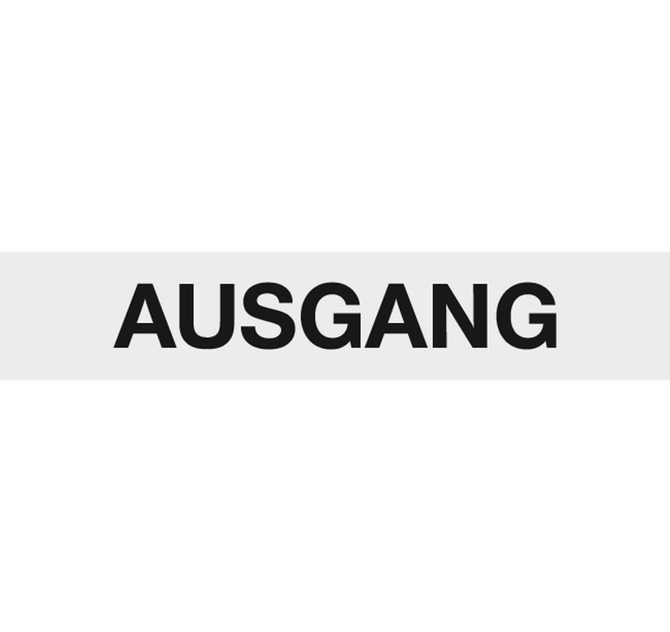 Bätschmann Hinweisschild Ausgang