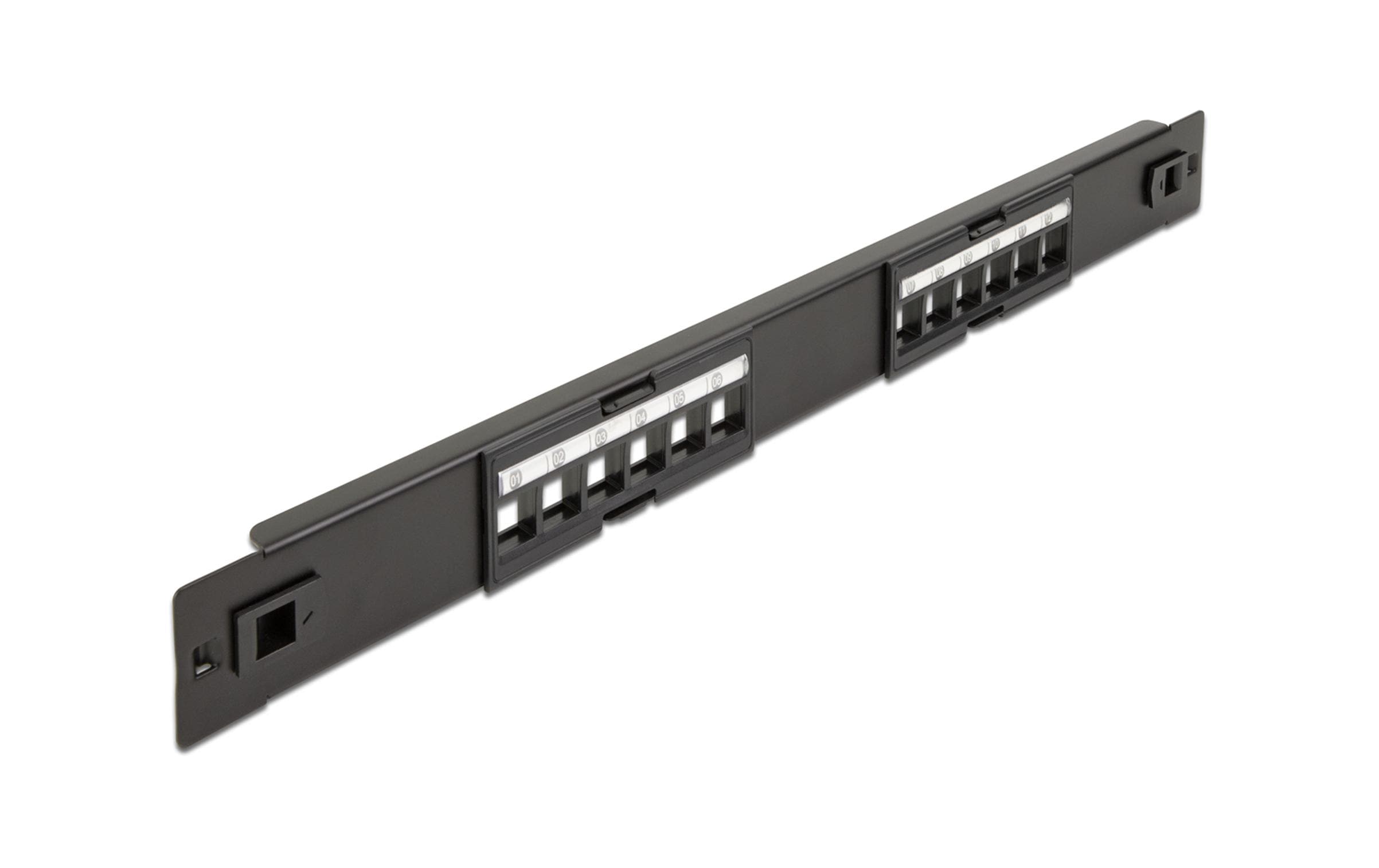 Delock Patchpanel 19″ Keystone 12-Port 19 Rack