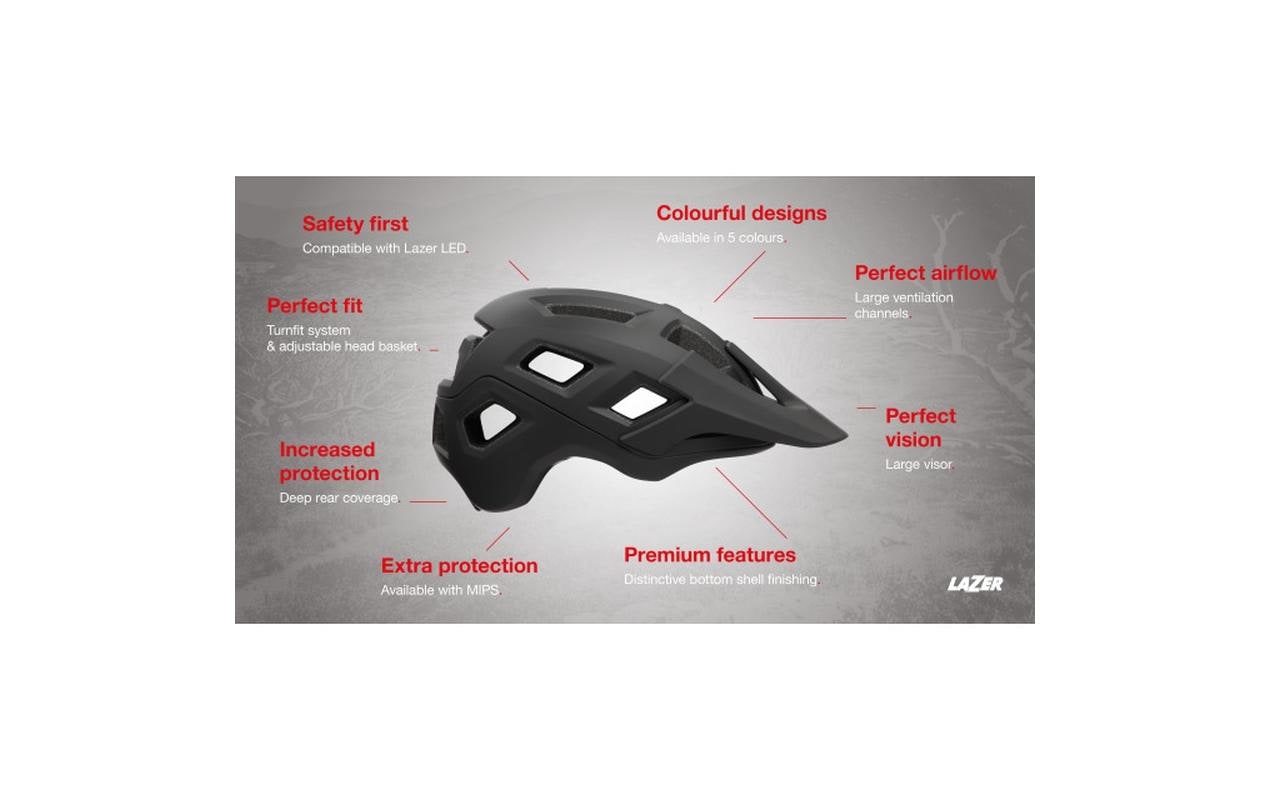 Lazer Helm Coyote MIPS Matte Full Black, S