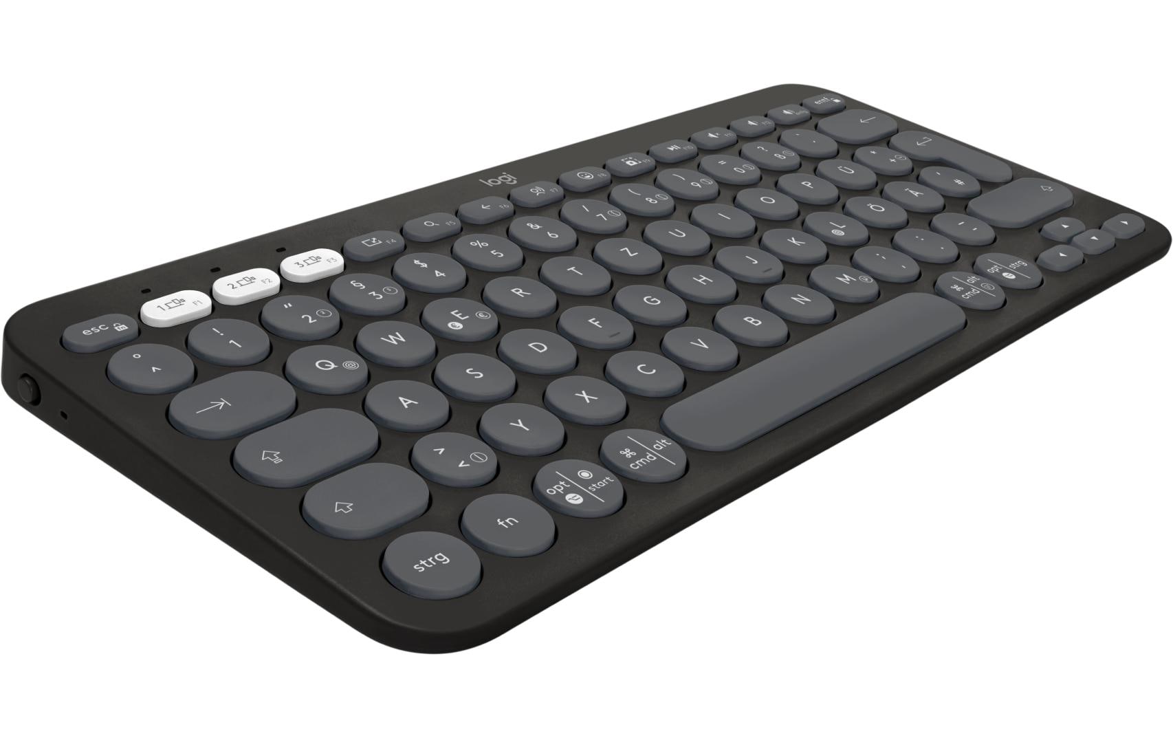 Logitech Pebble Keys 2 K380s Multi-Device-Tastatur Graphit