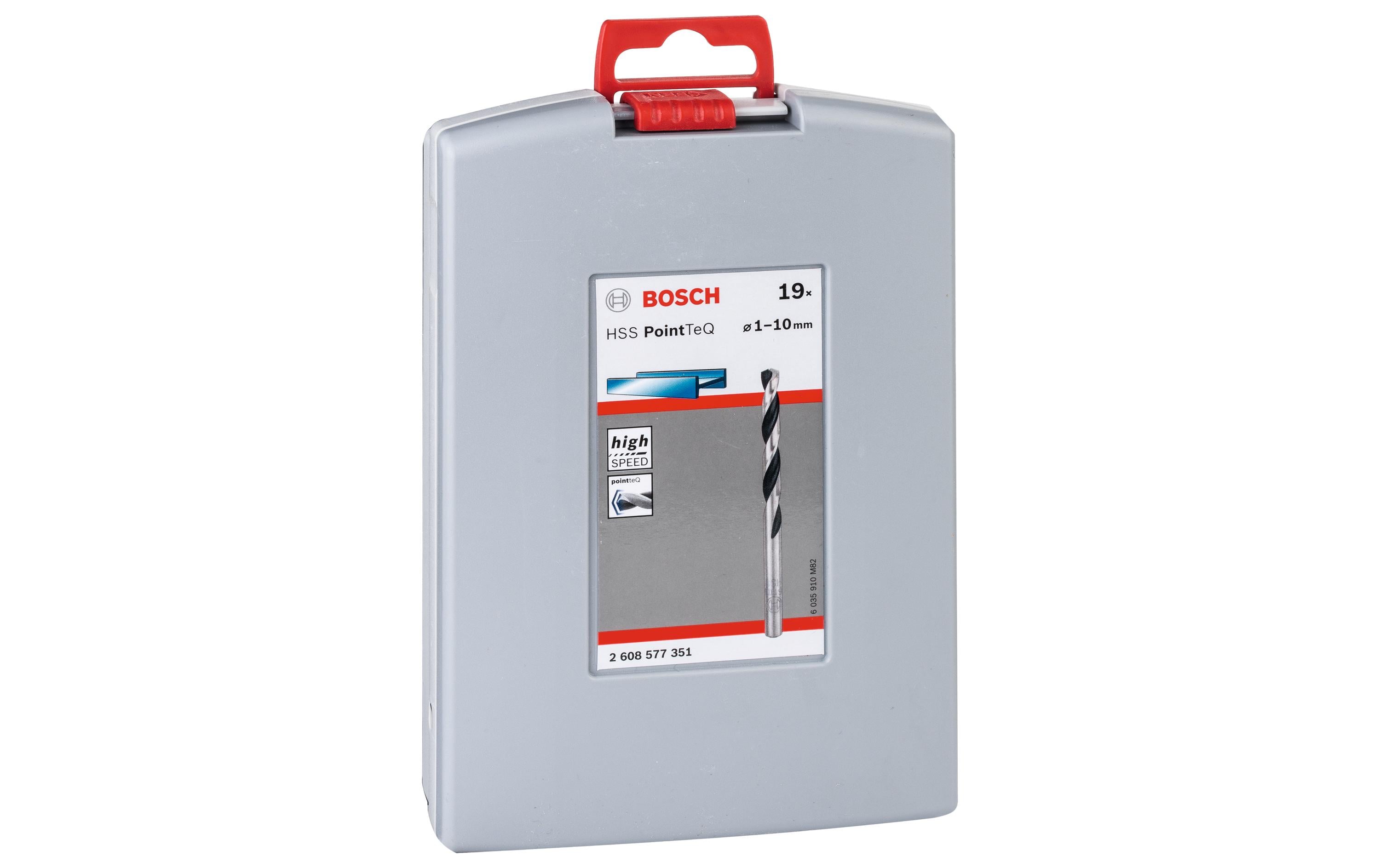 Bosch Spiralbohrer-Set HSS PointTeQ, 19-teilig