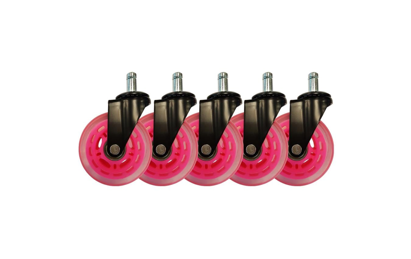 LC-Power Gaming Stuhlrollen 5er Set Pink