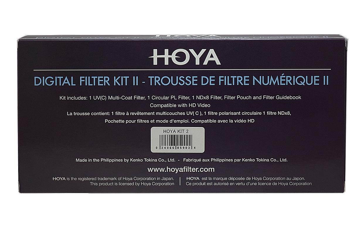 Hoya Set Digital Filter Kit II (UV, CIR-PL & ND8) – 37 mm