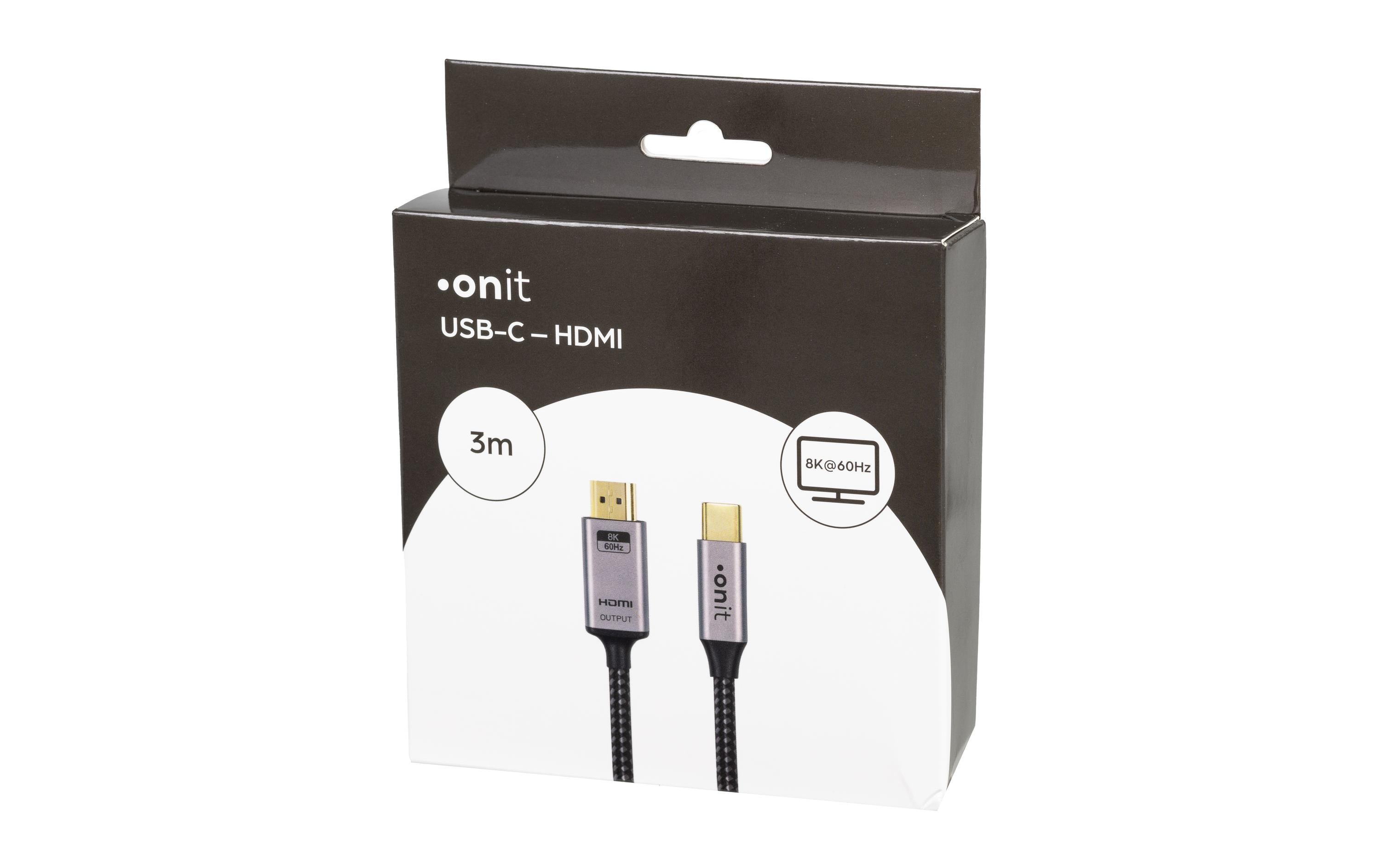 onit Kabel USB Type-C - HDMI, 3 m