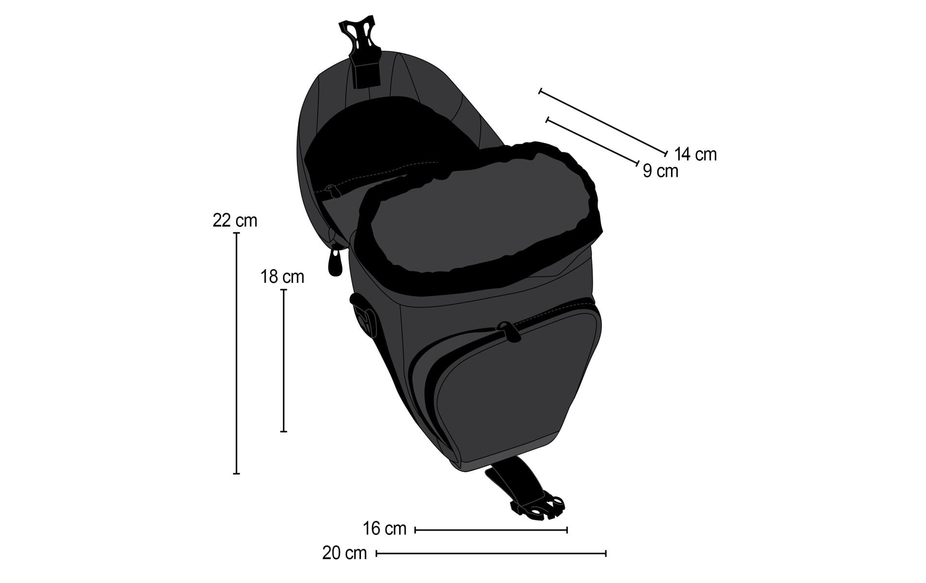 Mantona Kameratasche Premium Colt Grau/Schwarz