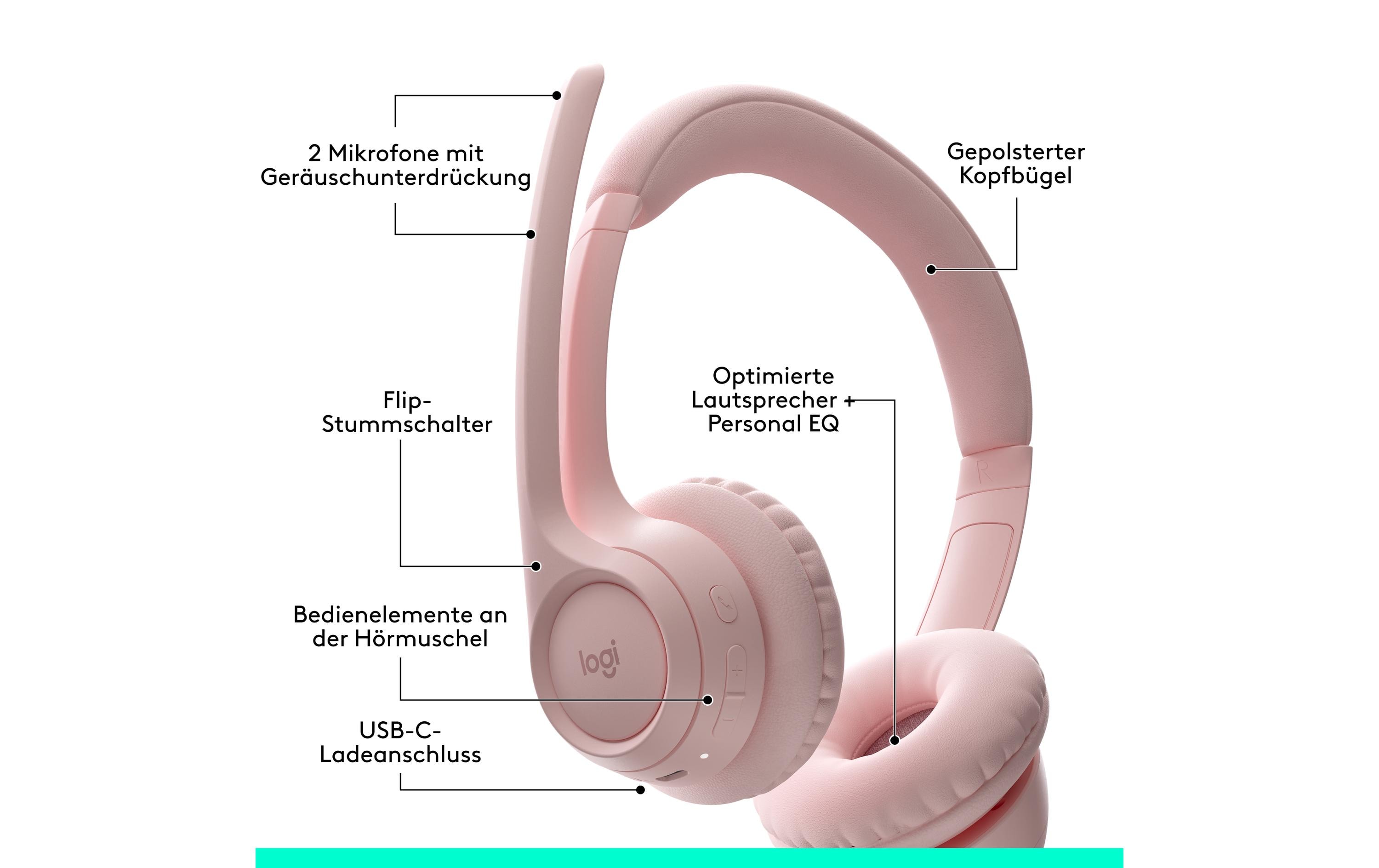 Logitech Headset Zone 300 Rose