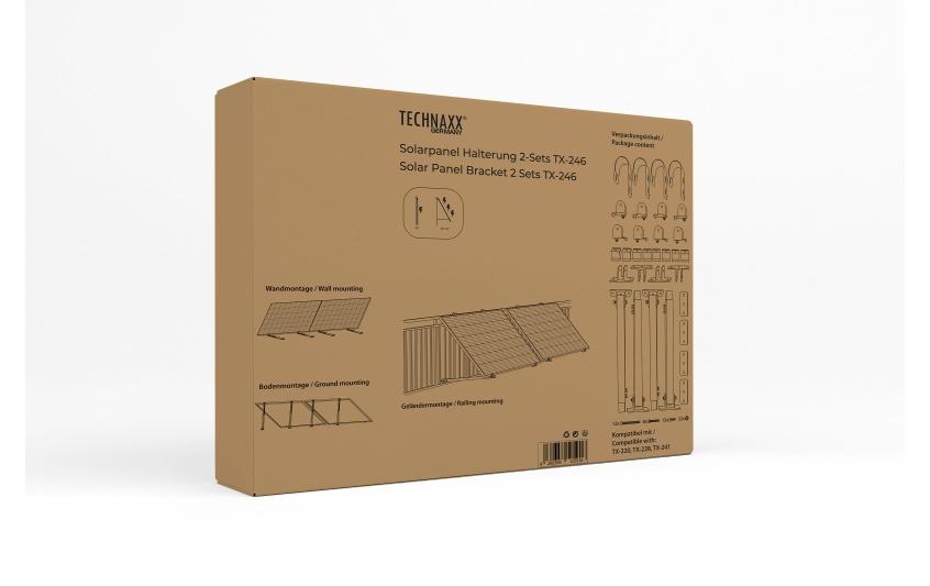 Technaxx Solar Halterung 2-Sets TX-246