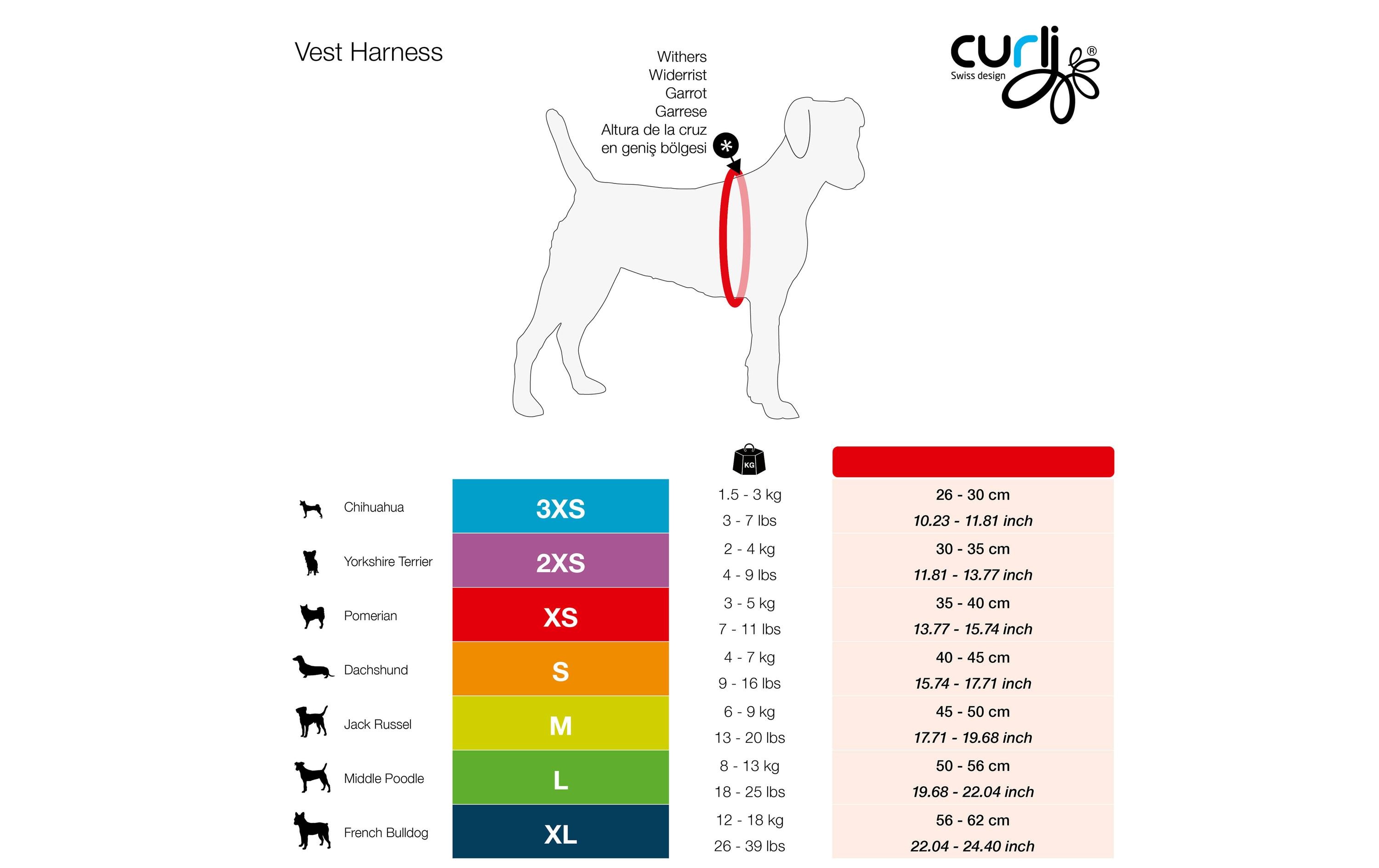 curli Geschirr Merino S, Schwarz