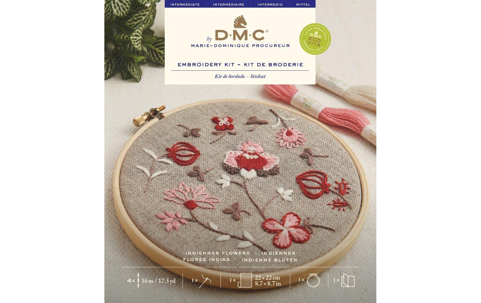 DMC Stickset Indiennes flowers