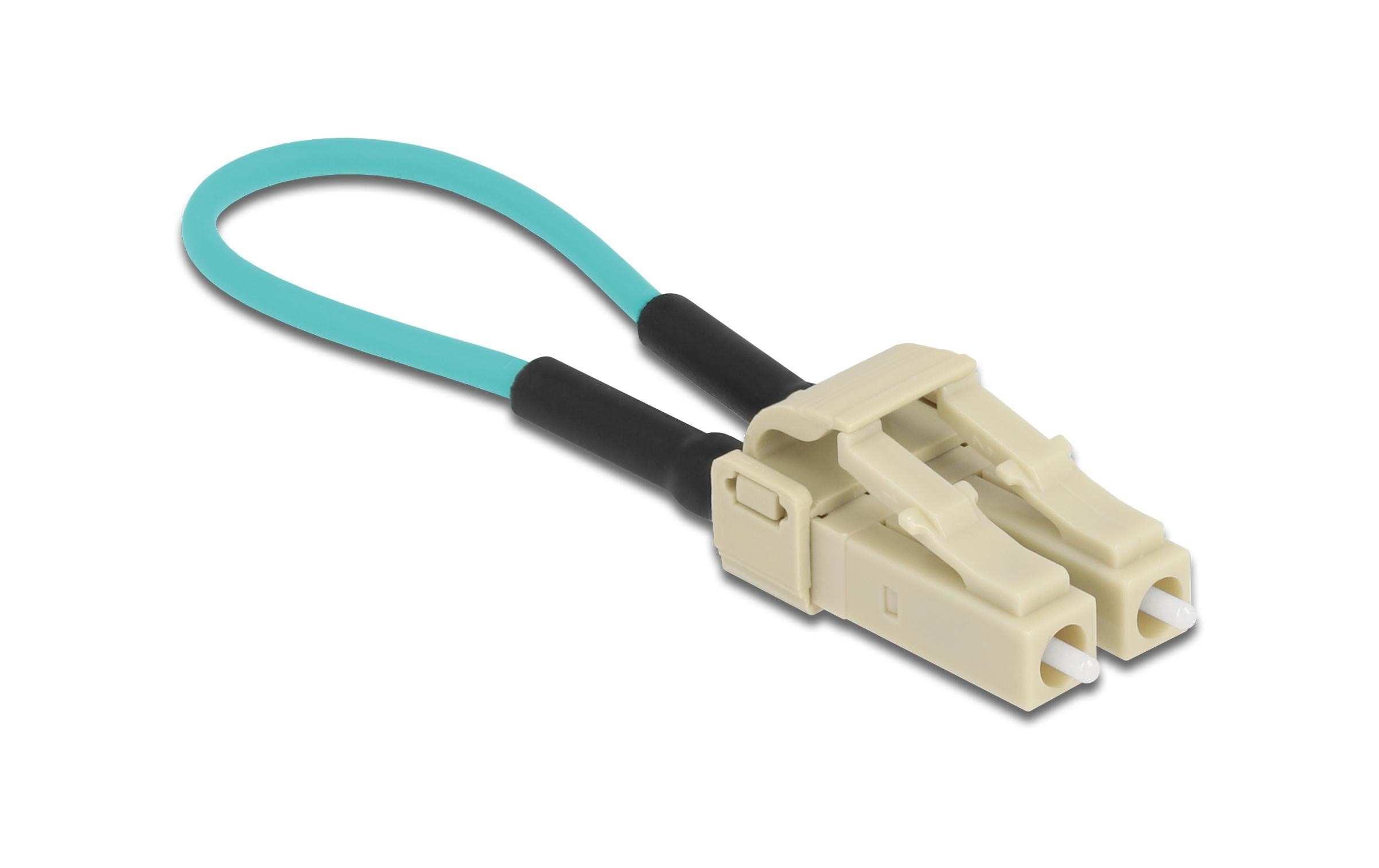 Delock LWL Loopback Adapter LC / OM3 Multimode, Beige