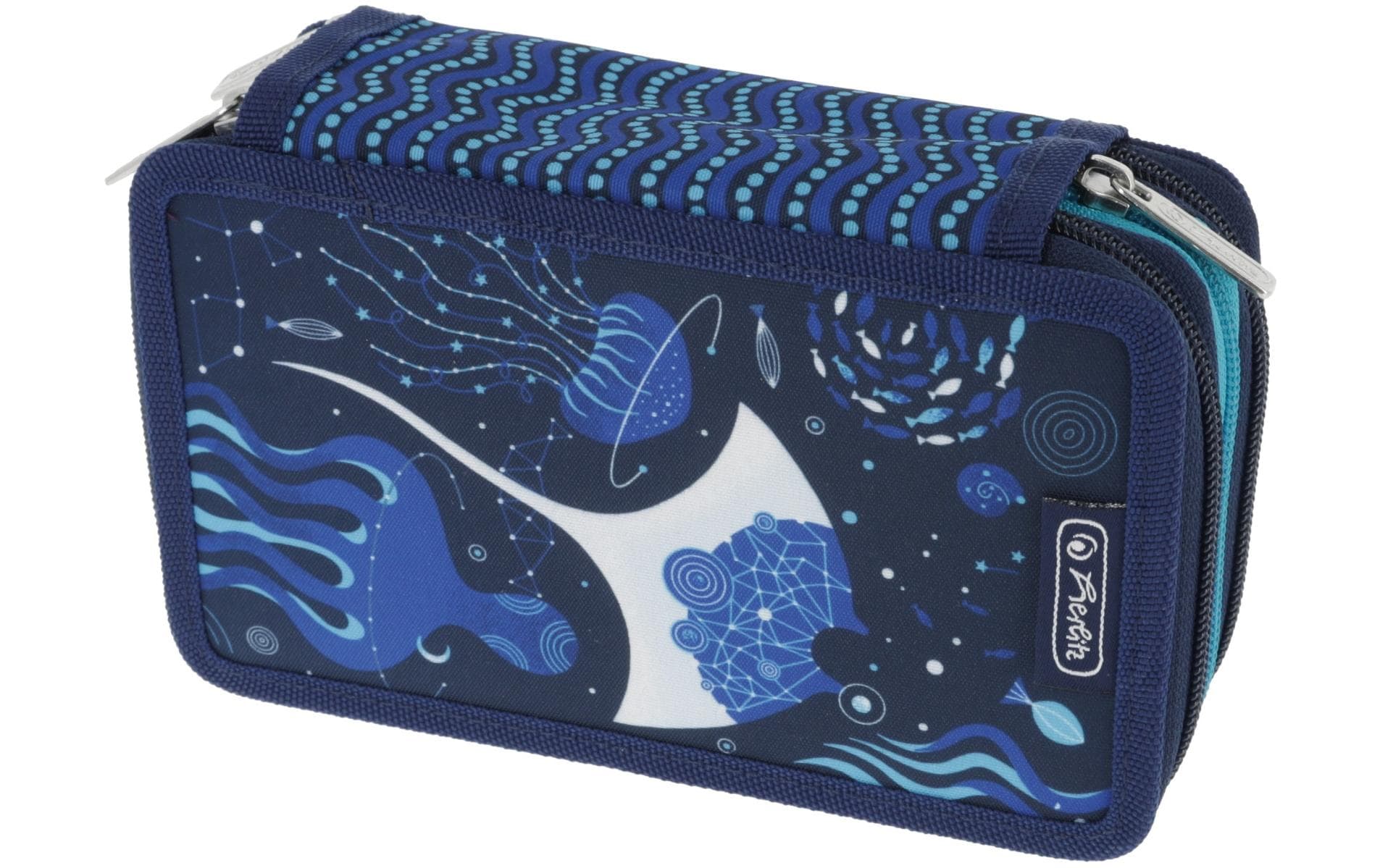 Herlitz Etui Triple 31-teilig, Deep Ocean