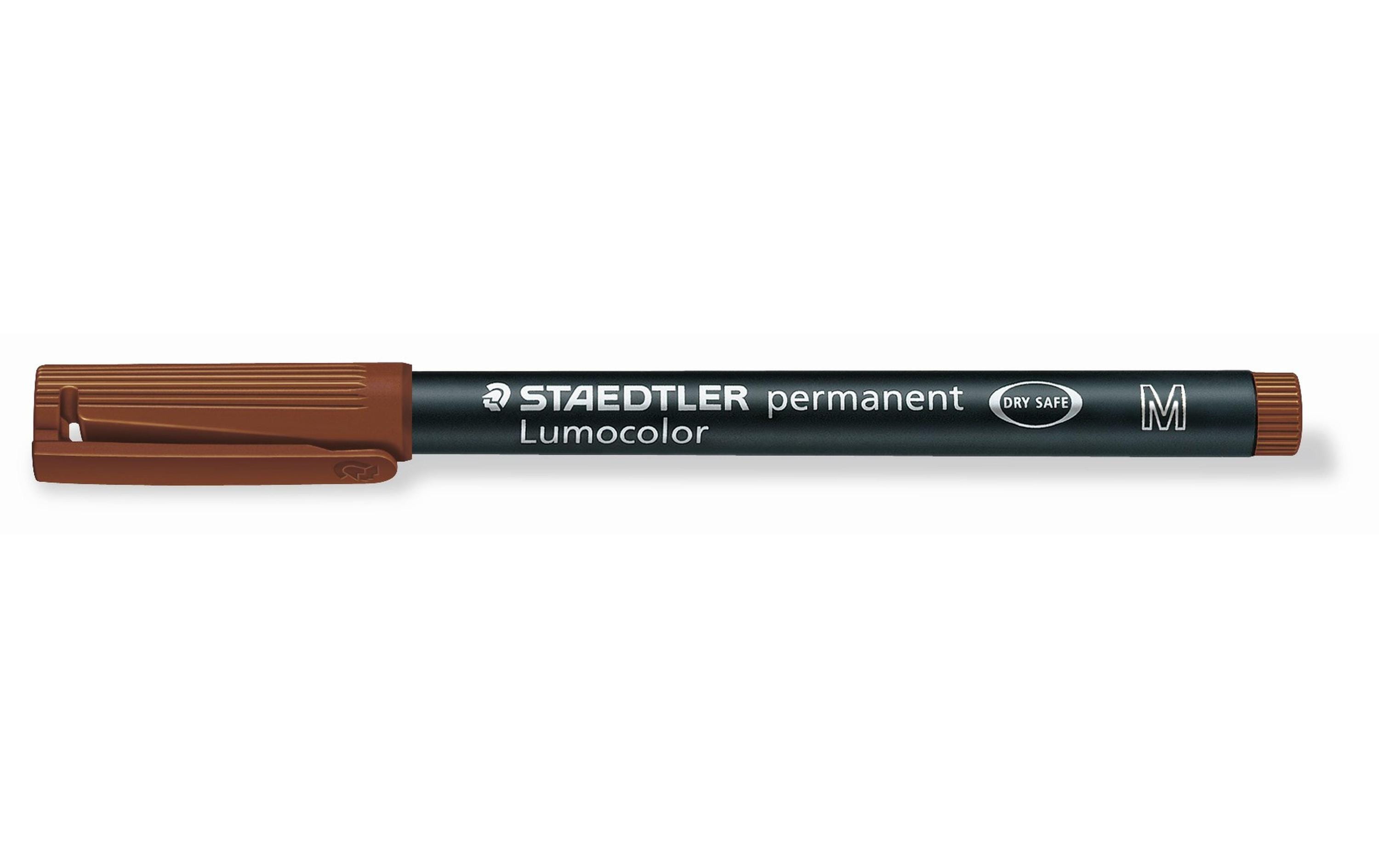 Staedtler Folienstift Lumocolor 317 M Braun, permanent, 10 Stück