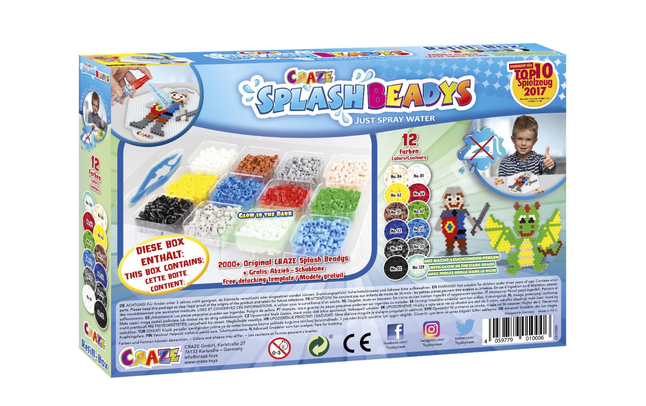 Craze Splash Beadys Refill Set Boys Mehrfarbig