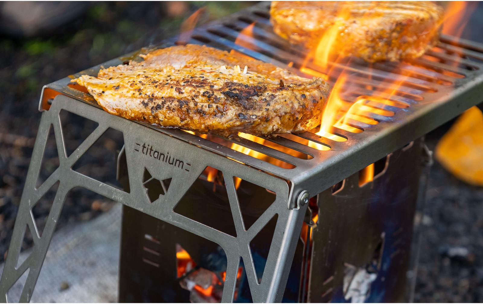 Fennek Grill Klapprost zu Hobo Premium, Titan