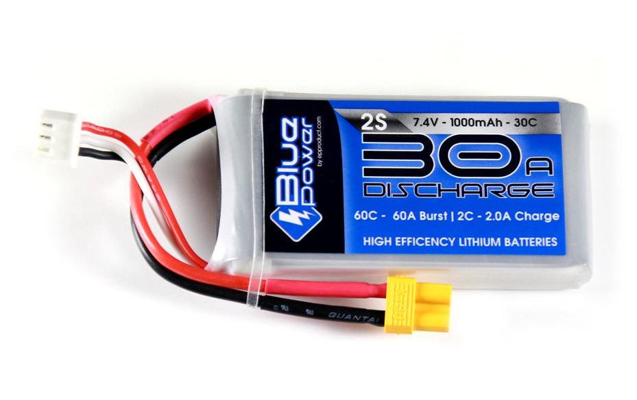 EP RC-Akku LiPo 1000 mAh 7.4 V 30C BluePower