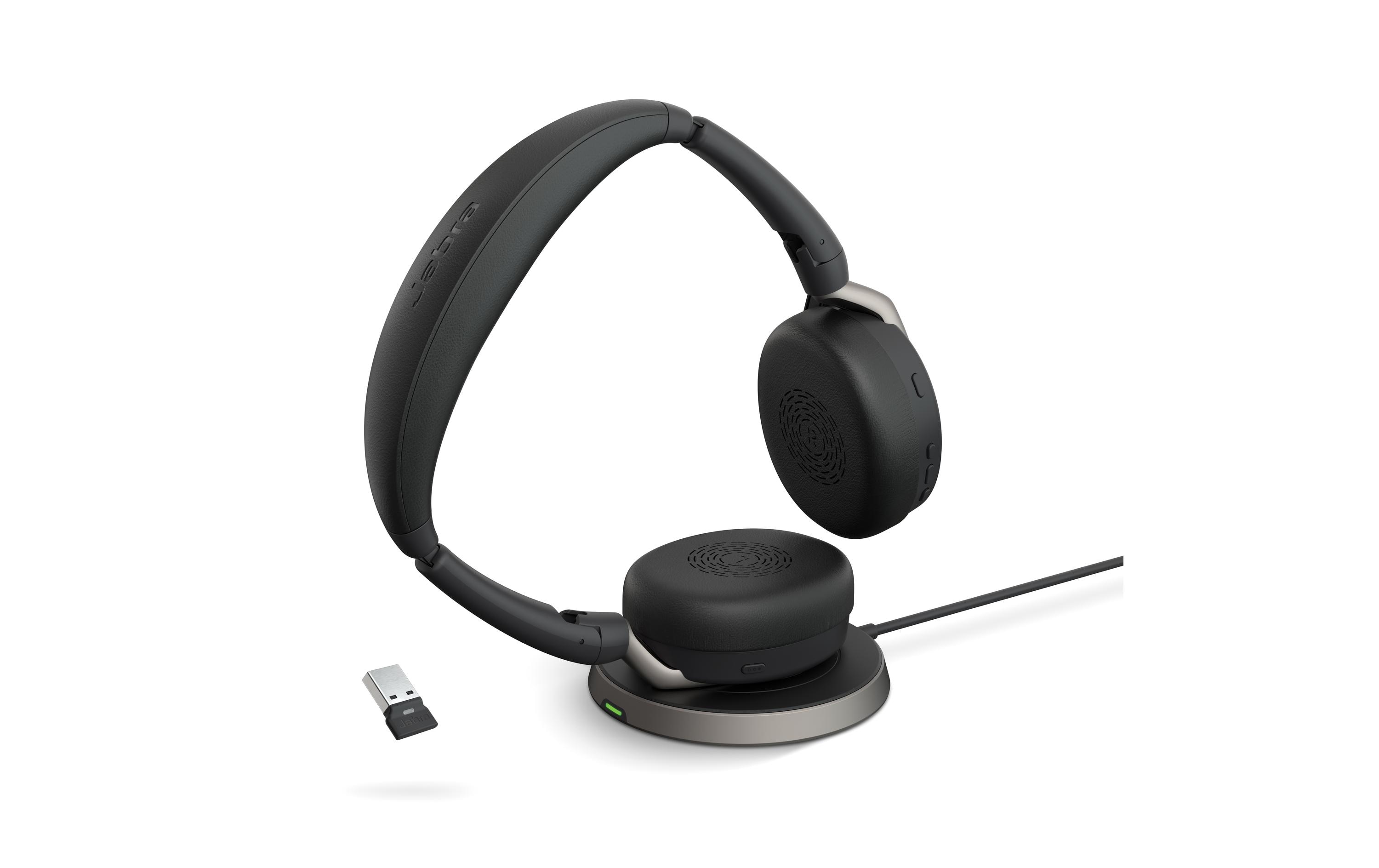 Jabra Headset Evolve2 65 Flex Duo MS, USB-A, inkl. Ladestation