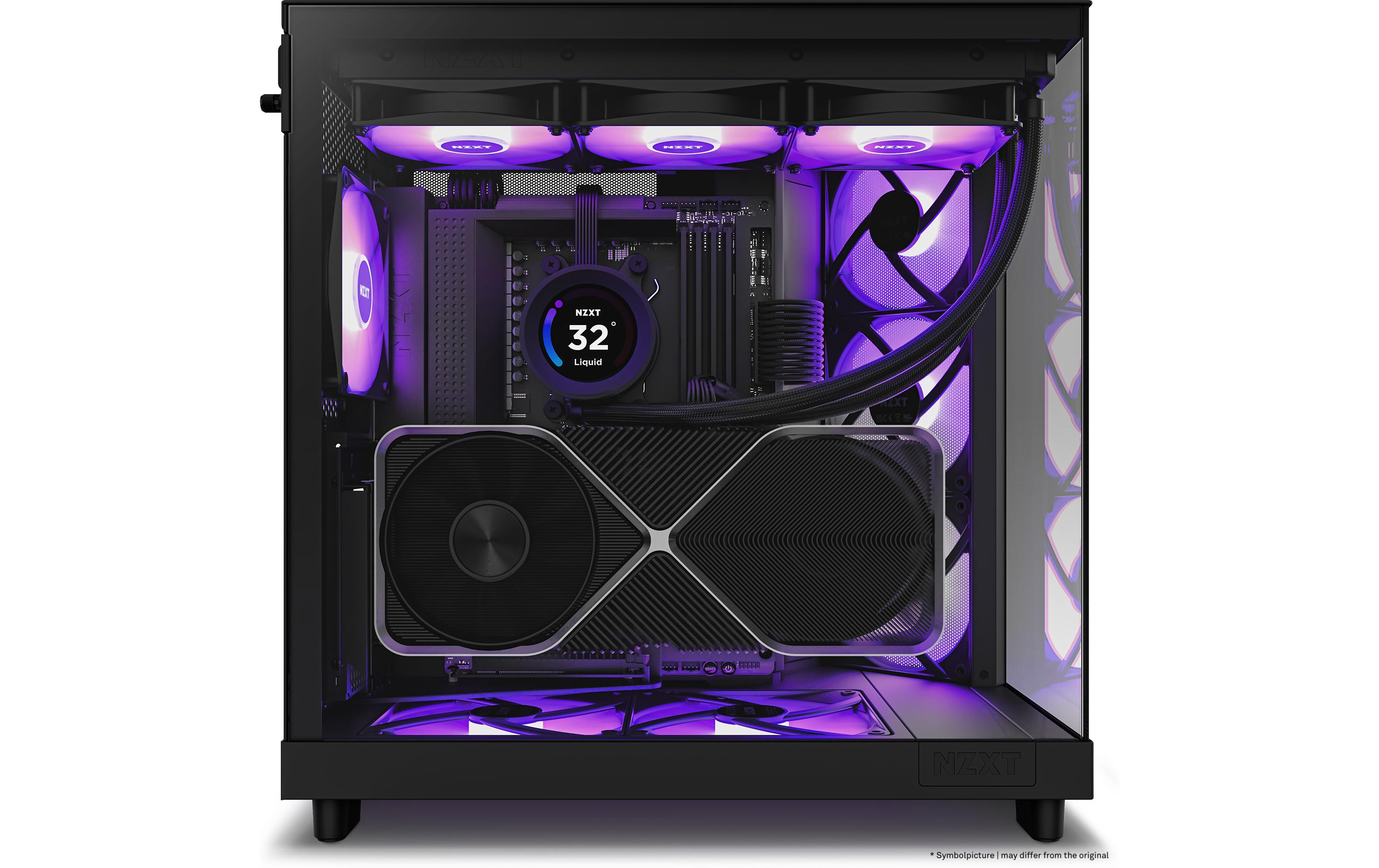 NZXT PC-Gehäuse H6 RGB Flow Schwarz