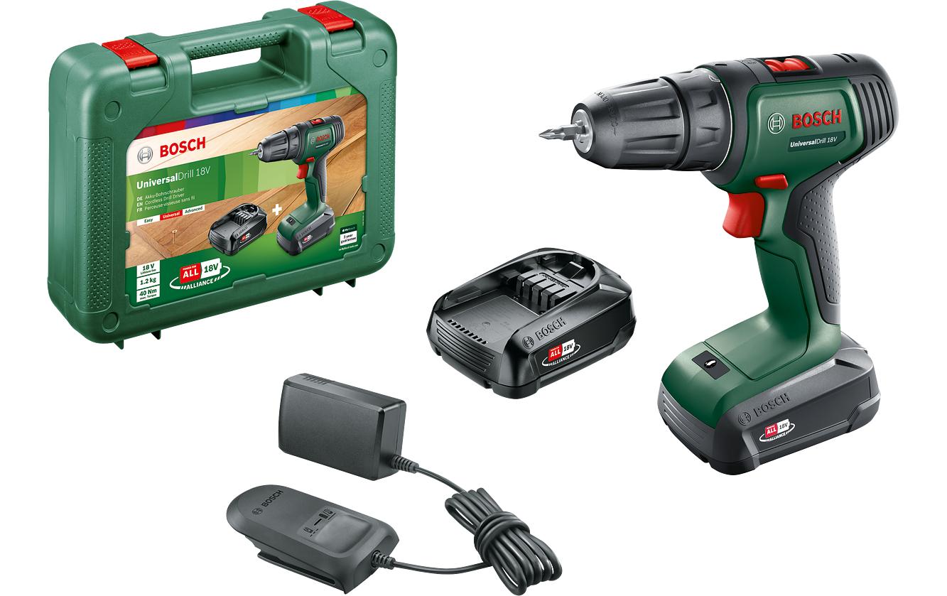 Bosch Akku-Bohrschrauber UniversalDrill 18 V Kit