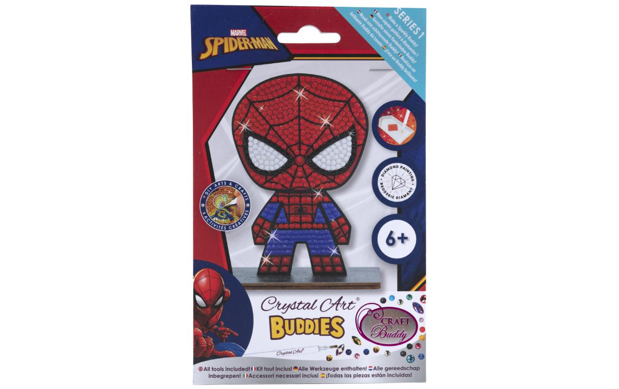 CRAFT Buddy Bastelset Crystal Art Buddies Spiderman Figur