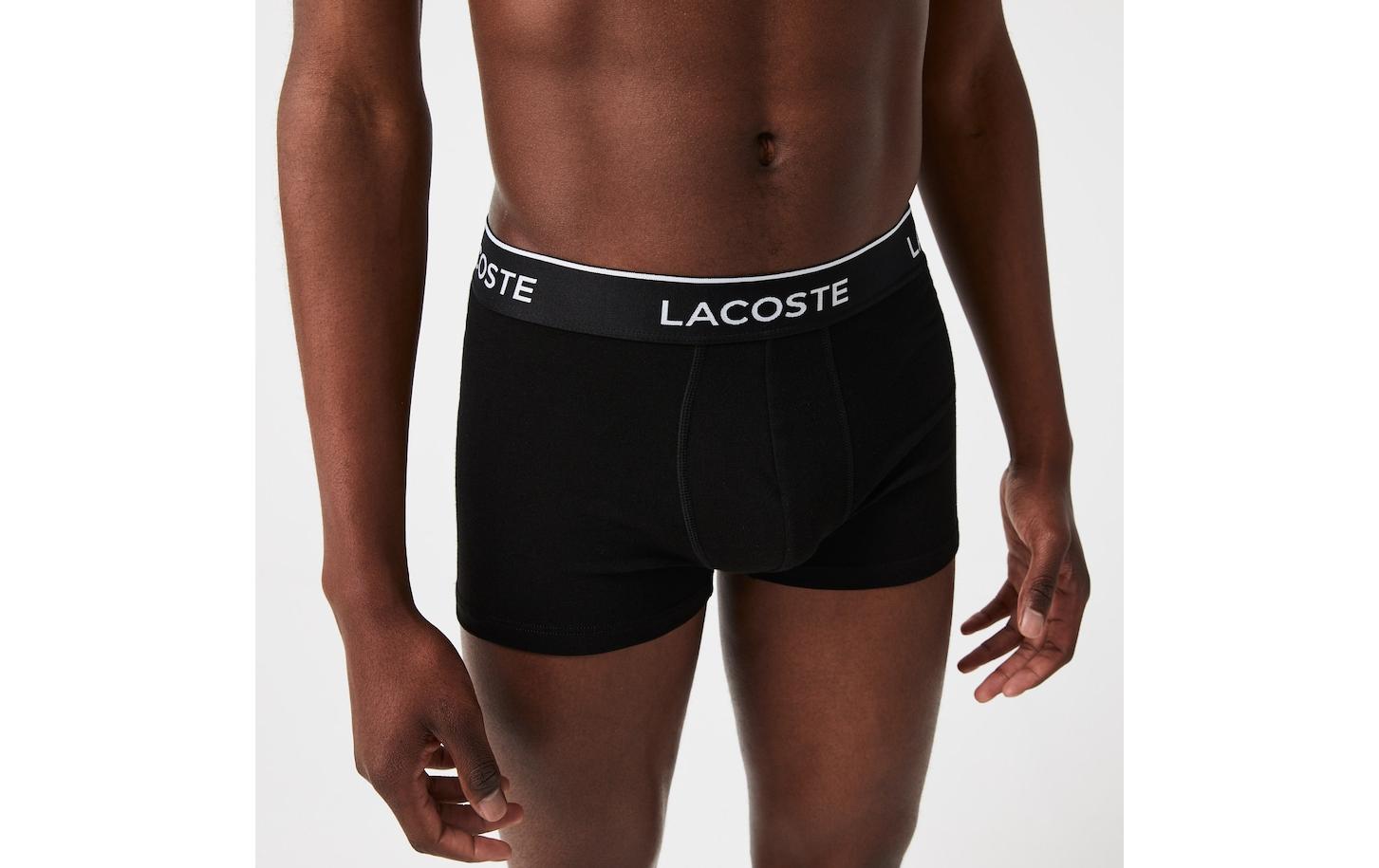 Lacoste Boxershort 3er Pack Schwarz, M