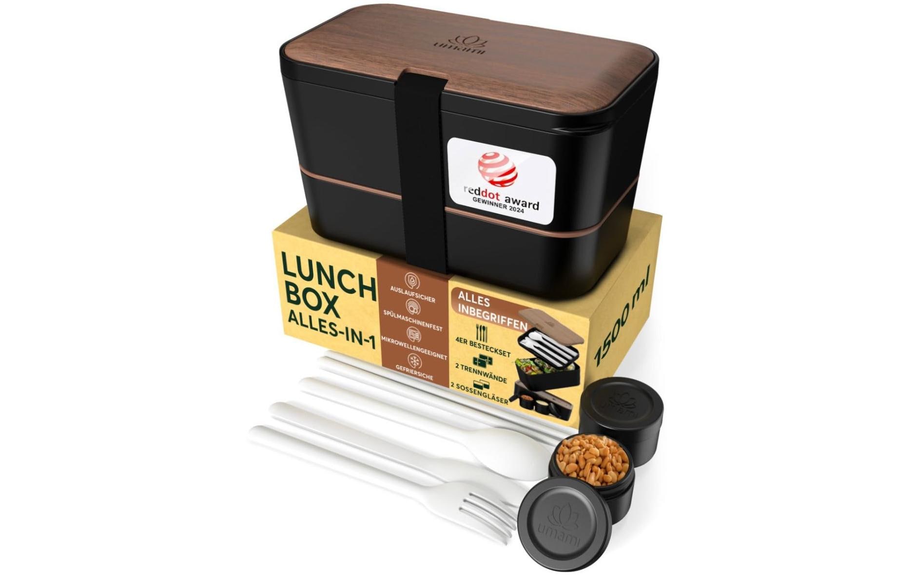 Umami Lunchbox Nestable L Walnut Black