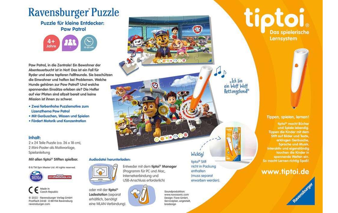 tiptoi Puzzle Paw Patrol